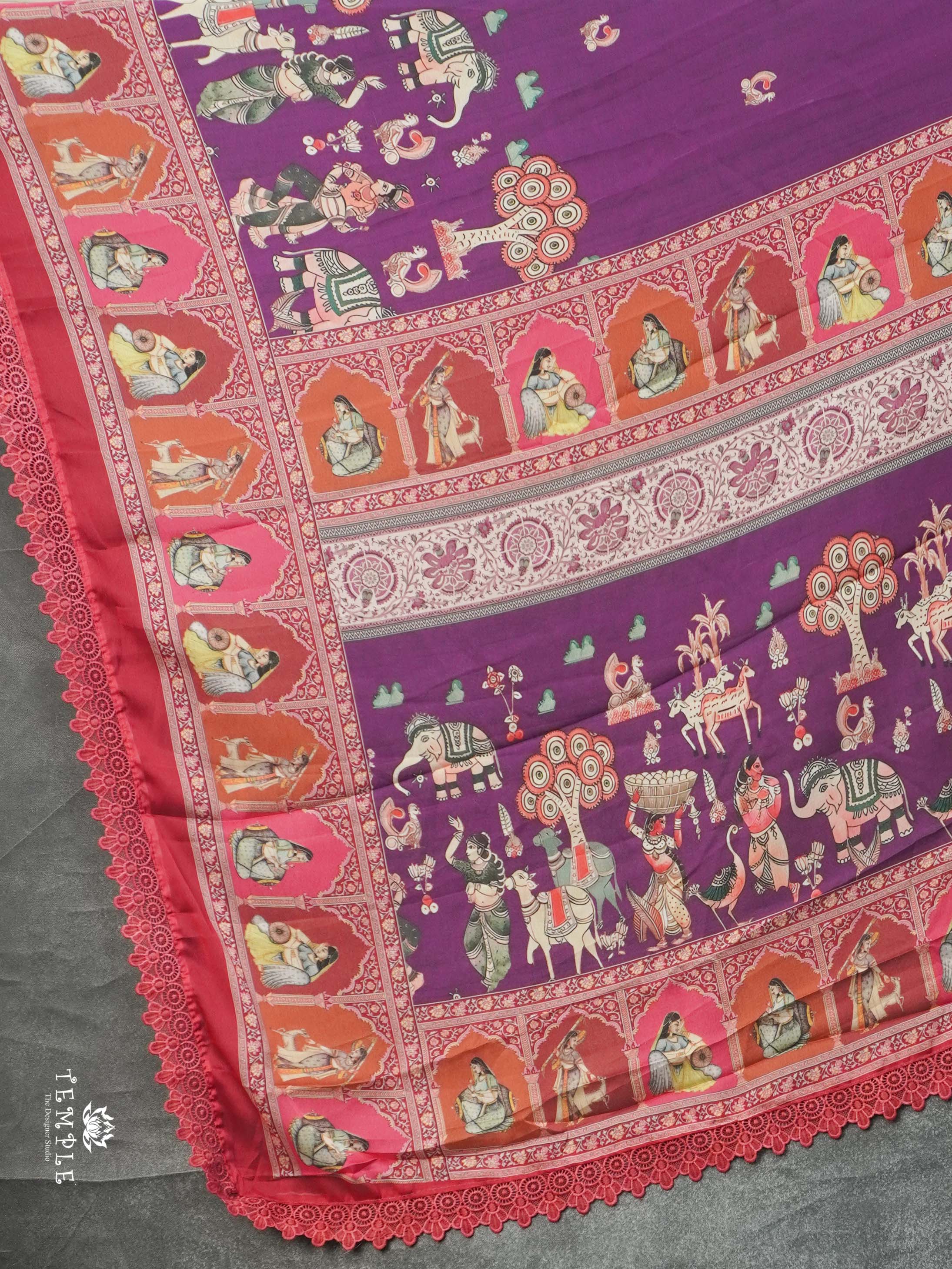 Fancy Chiffon Sarees | TTDS2185