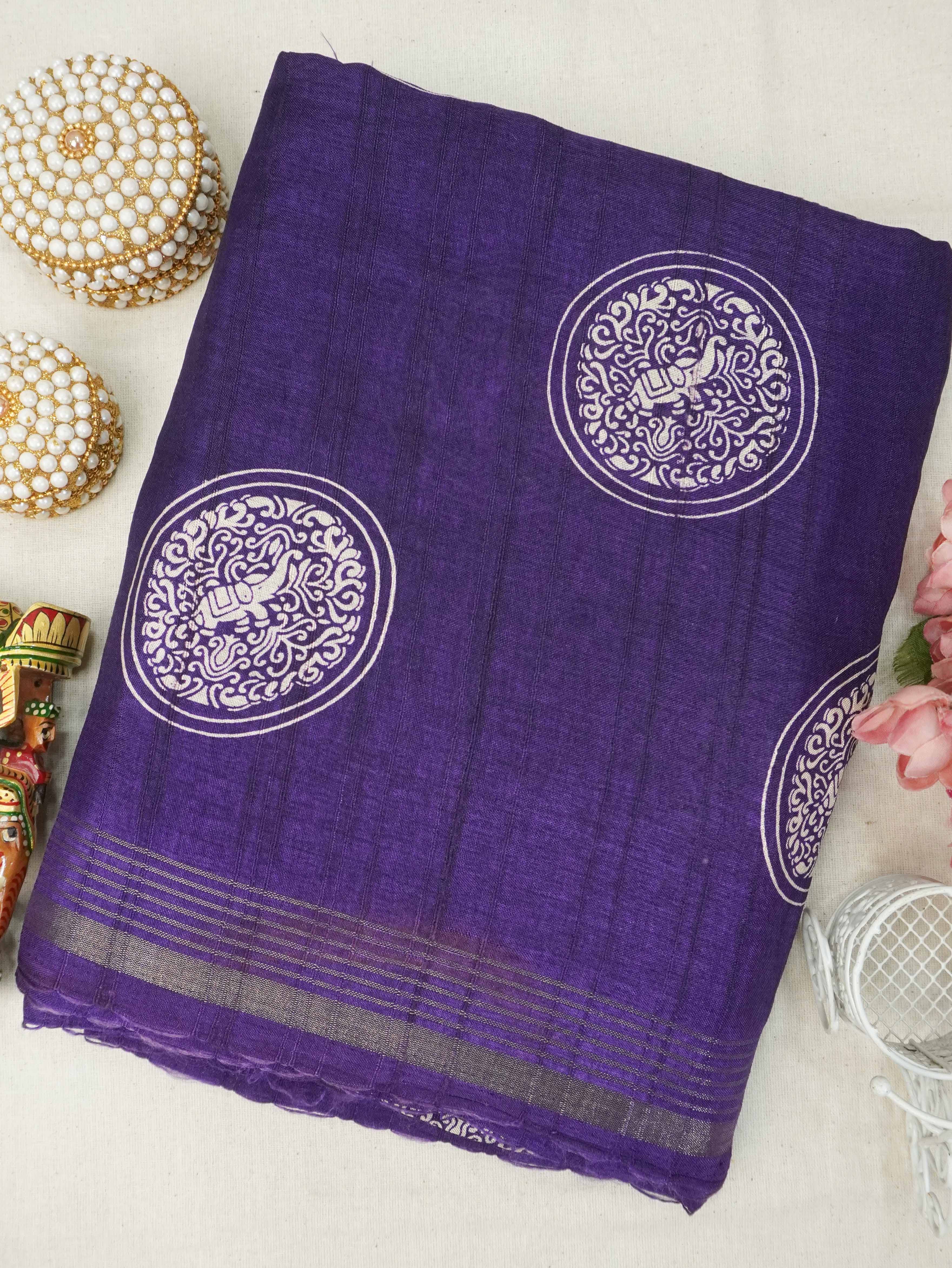 Fancy Printed Saree | TTDS3187