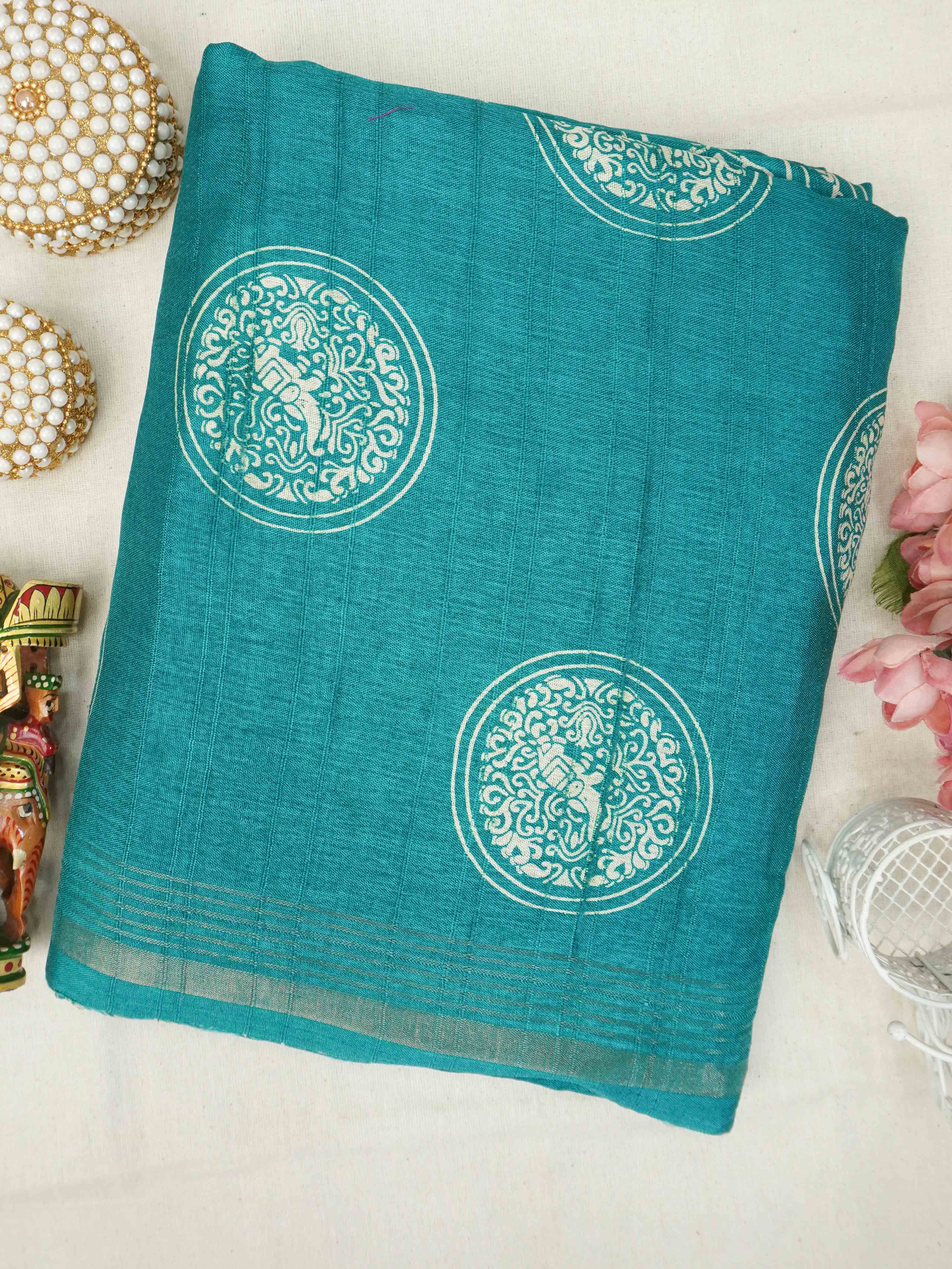 Fancy Printed Saree | TTDS3187