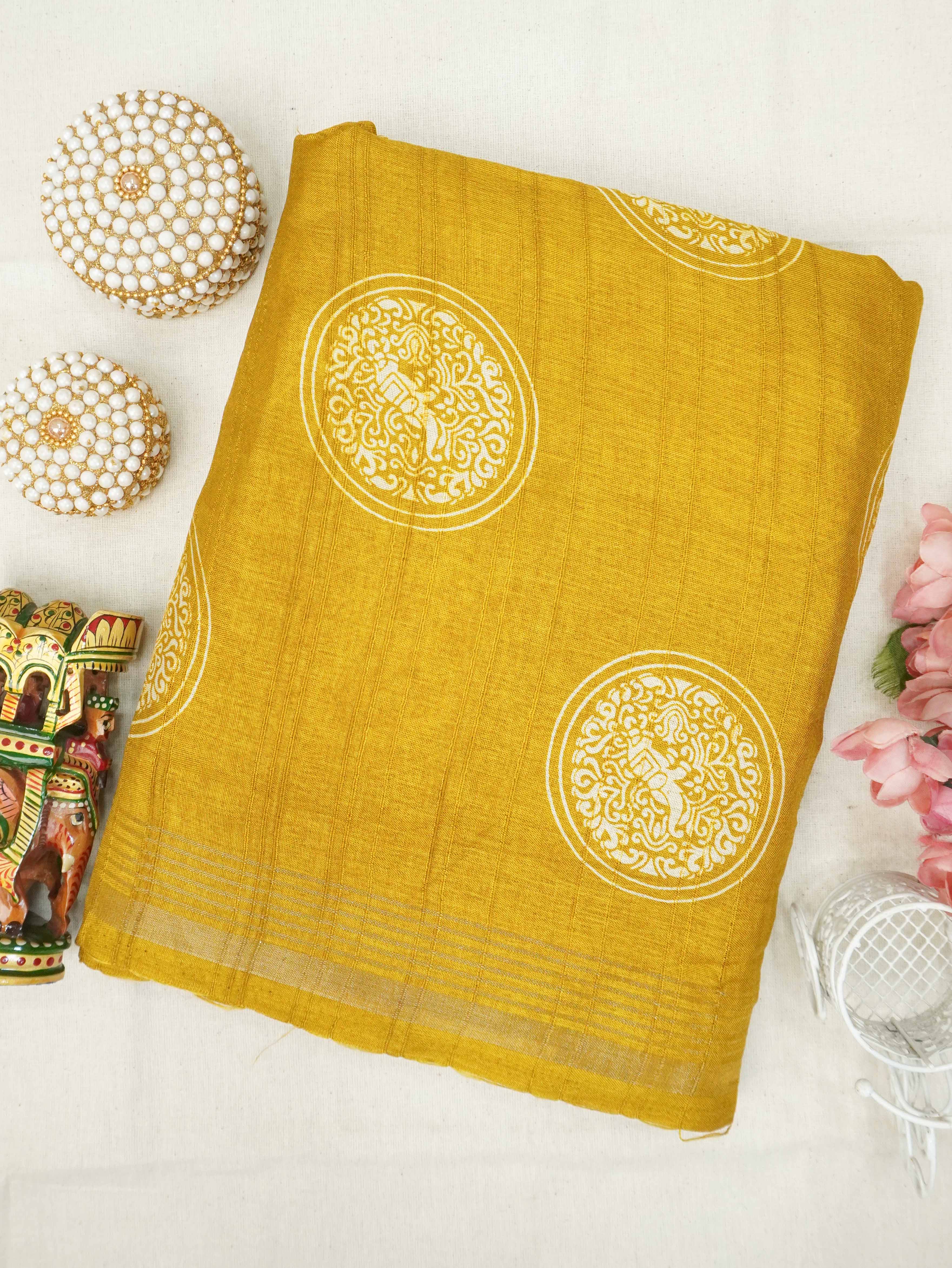 Fancy Printed Saree | TTDS3187