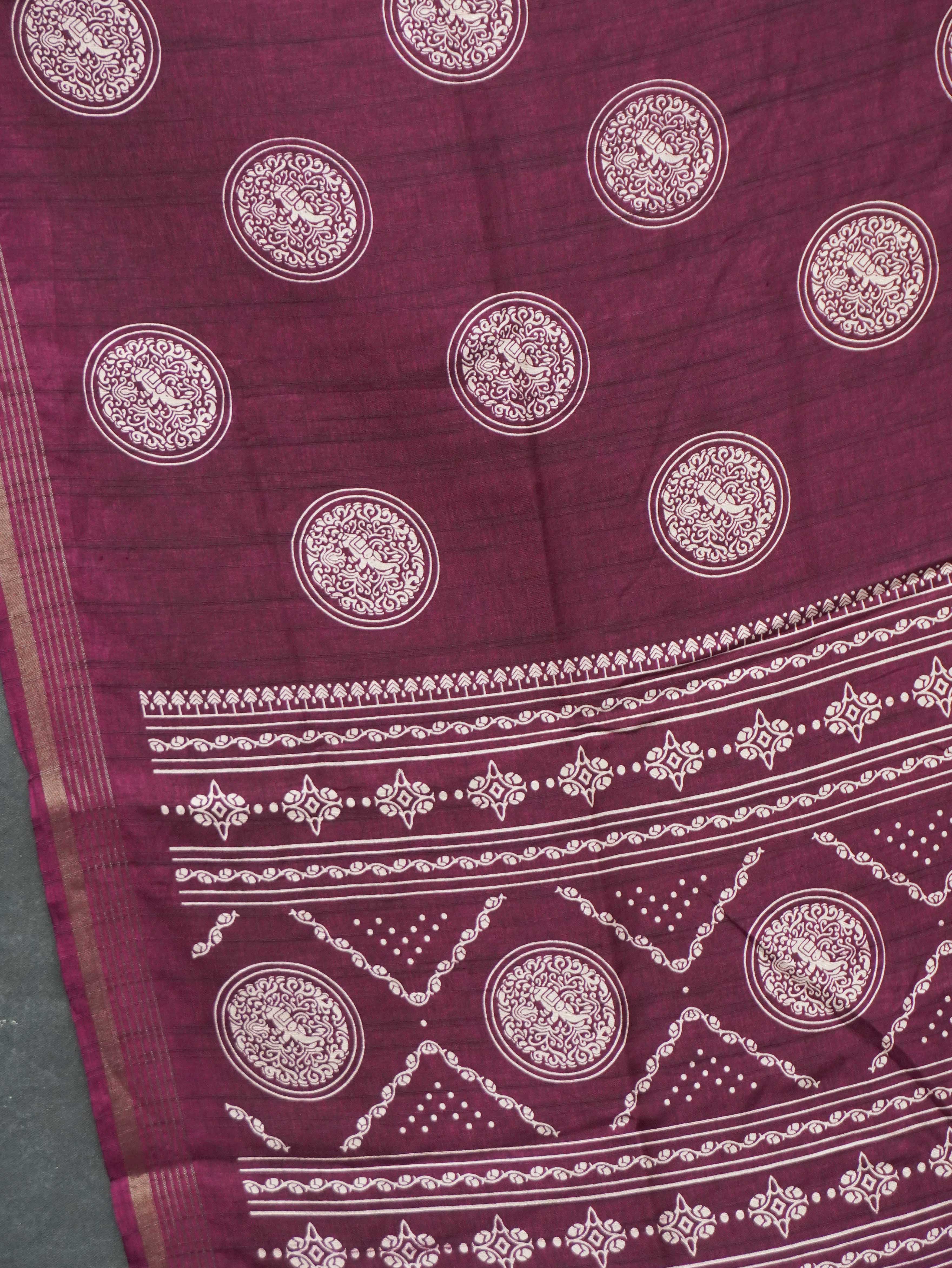 Fancy Printed Saree | TTDS3187