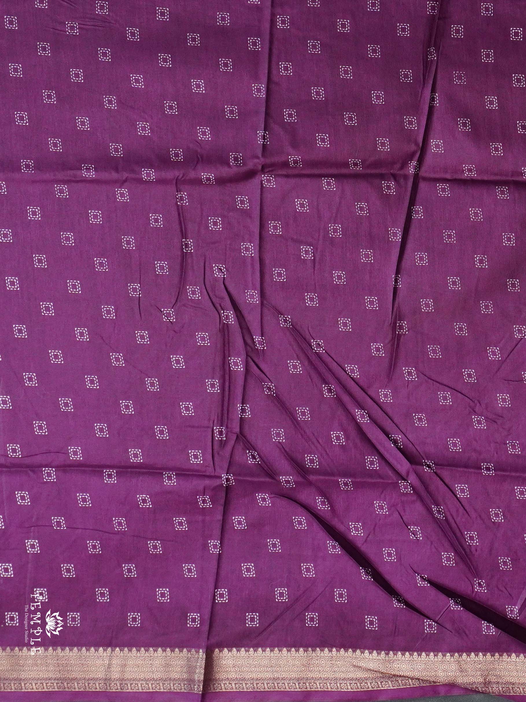 Printed Mulberry Silk Saree | TTDS2767