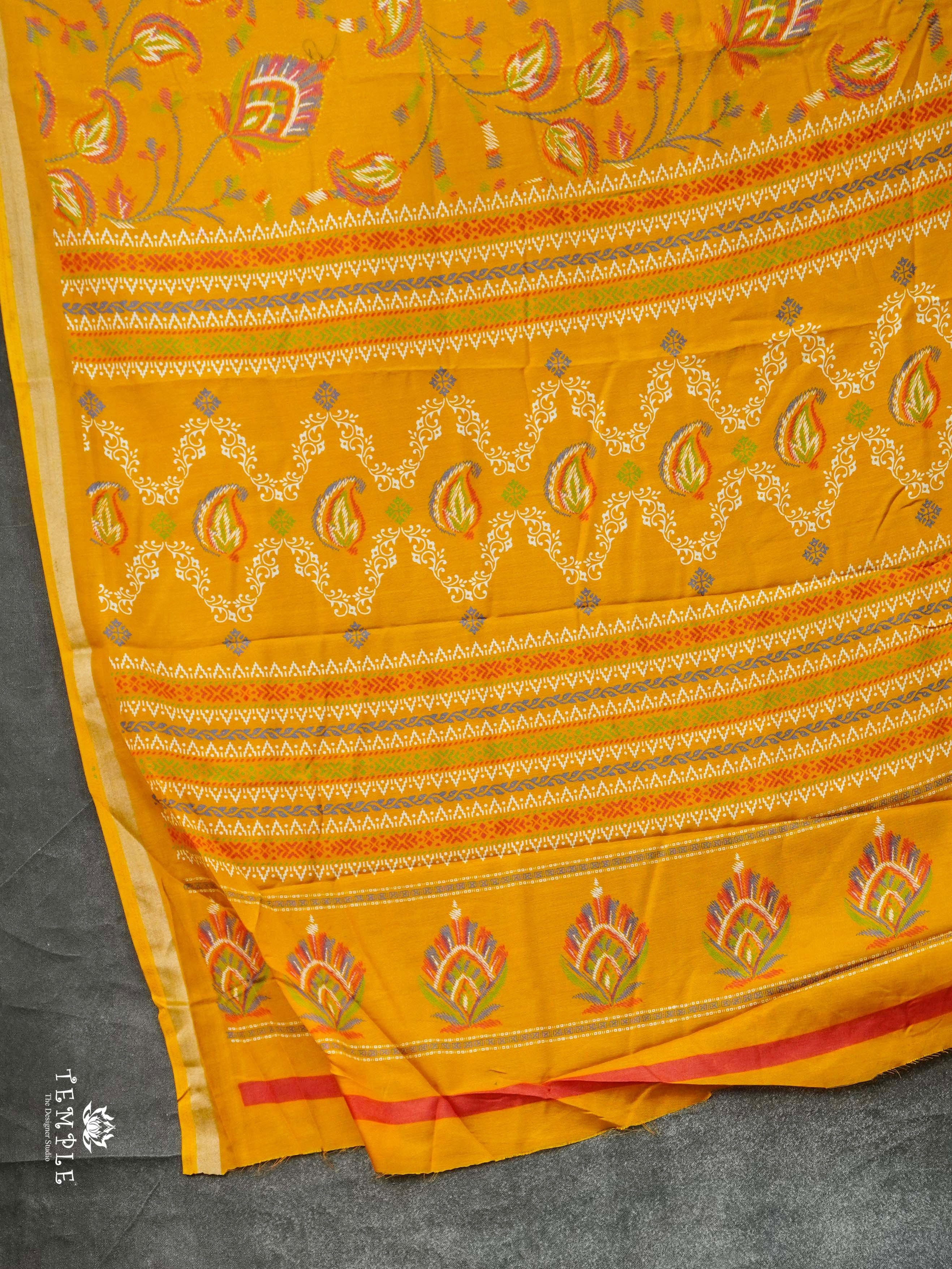 Printed Semi Crepe Saree | TTDS2173