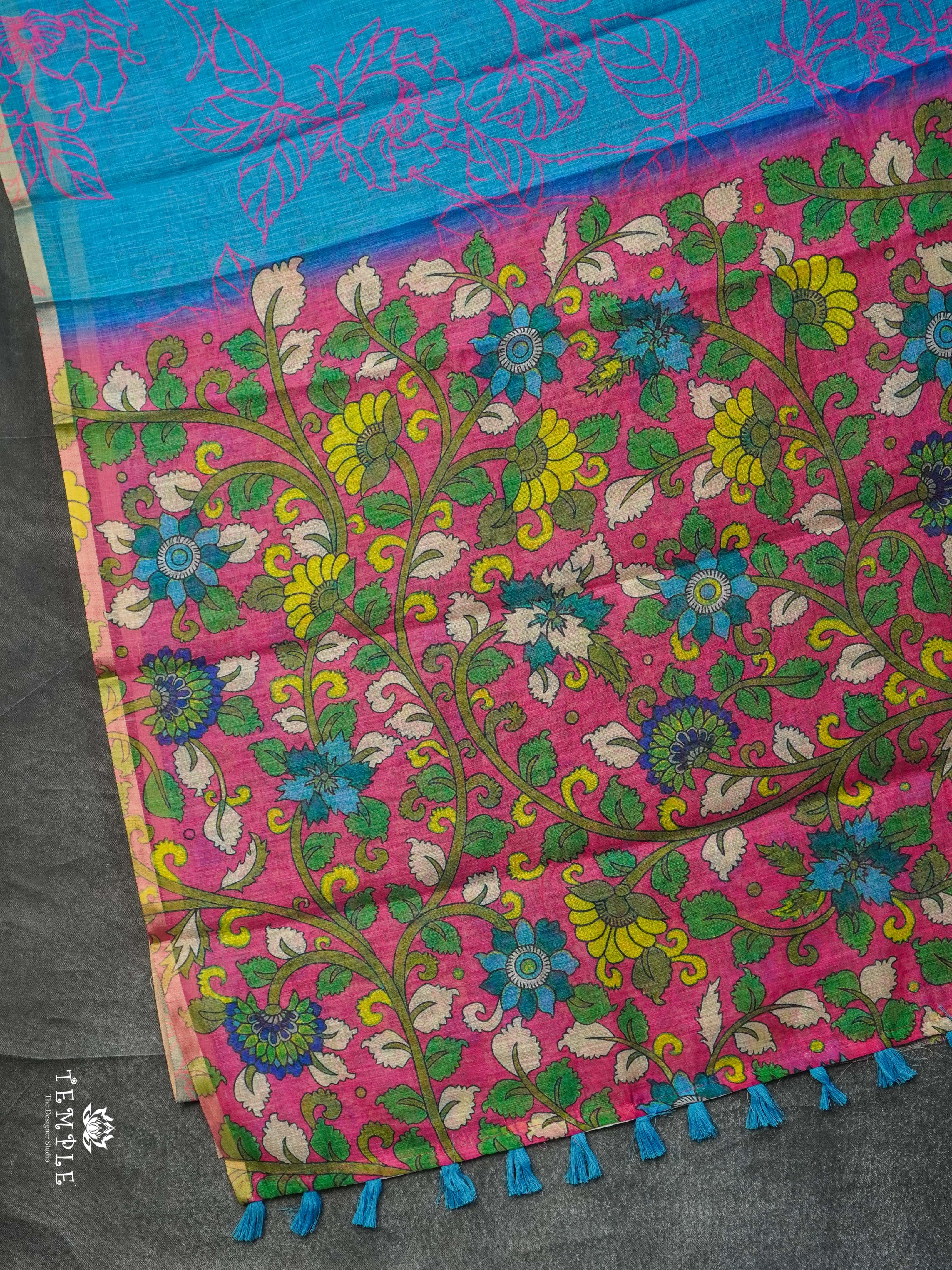 Printed Chanderi Cotton Saree | TTDS2186