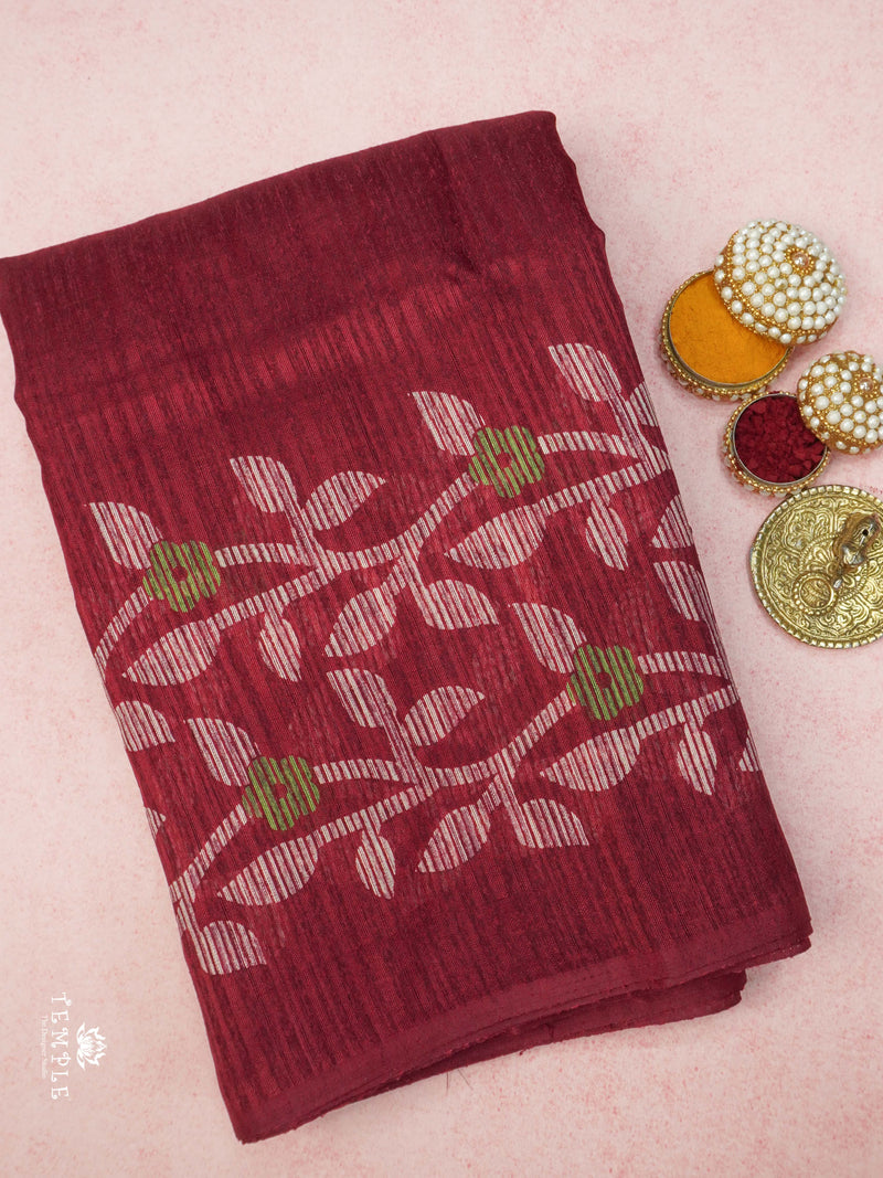 Linen Silk Saree | TTDS2266