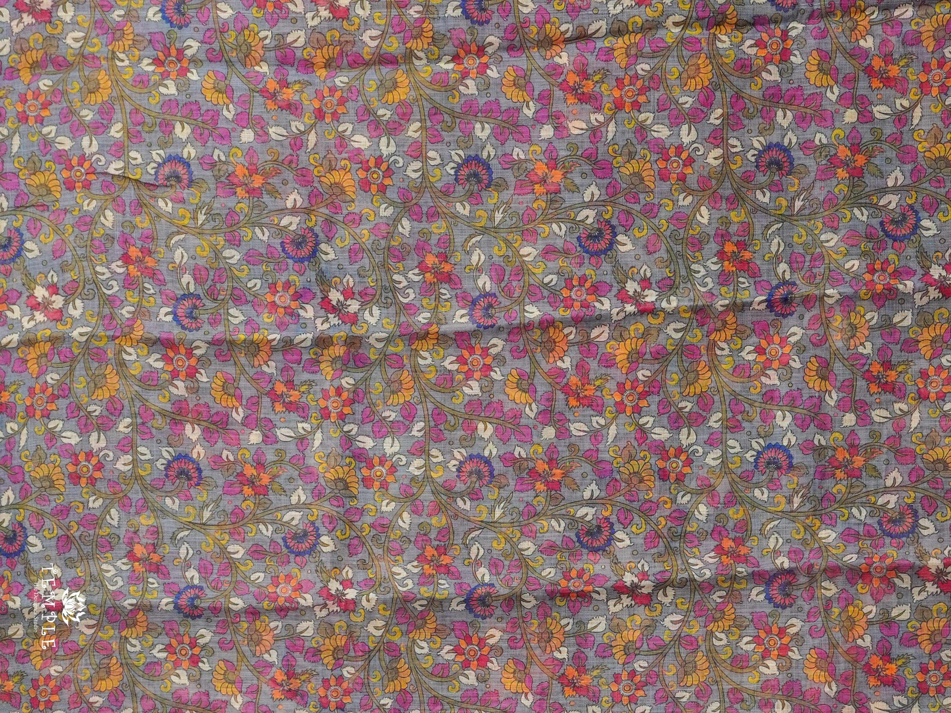 Printed Chanderi Cotton Saree | TTDS2186