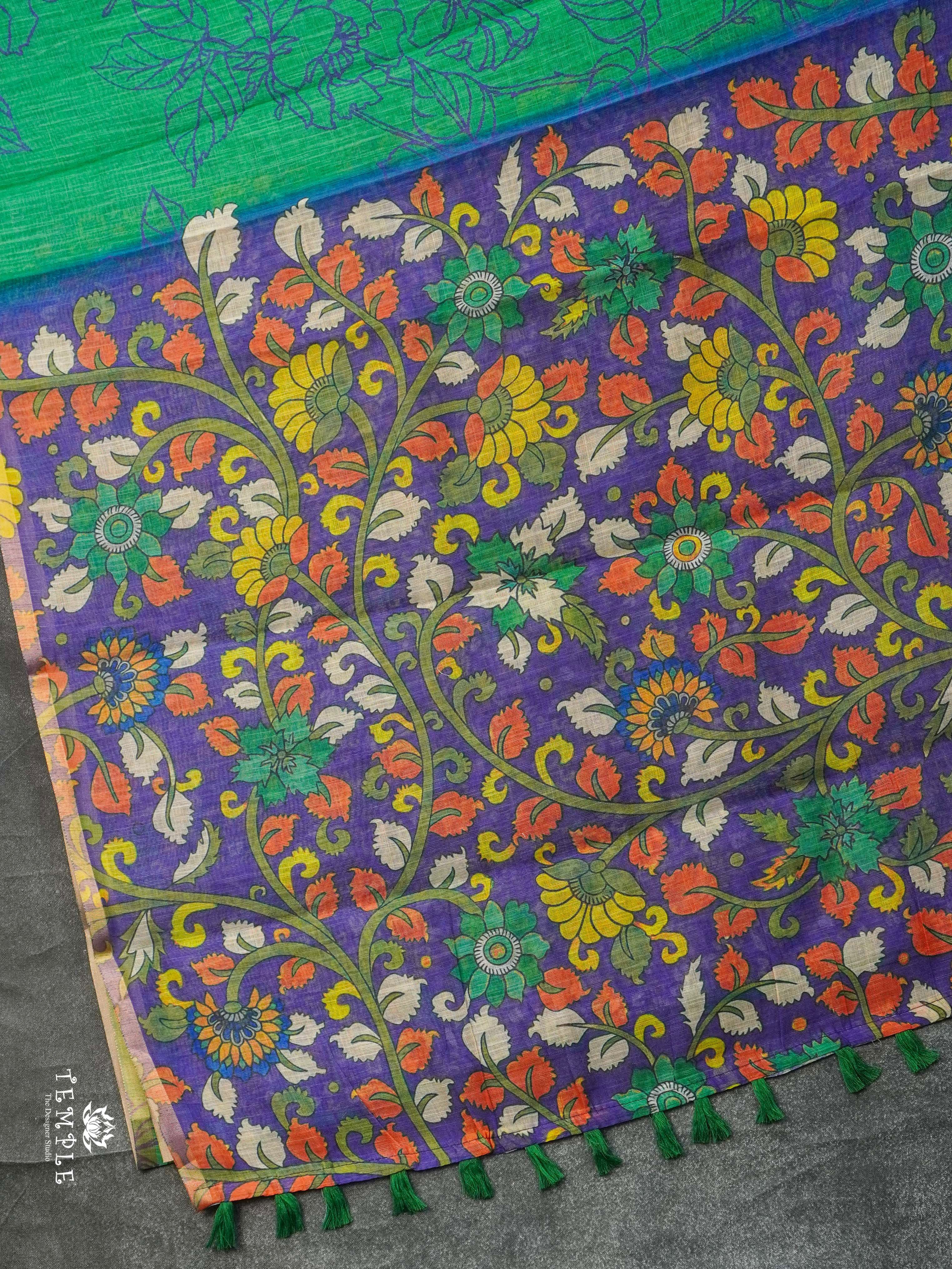 Printed Chanderi Cotton Saree | TTDS2186