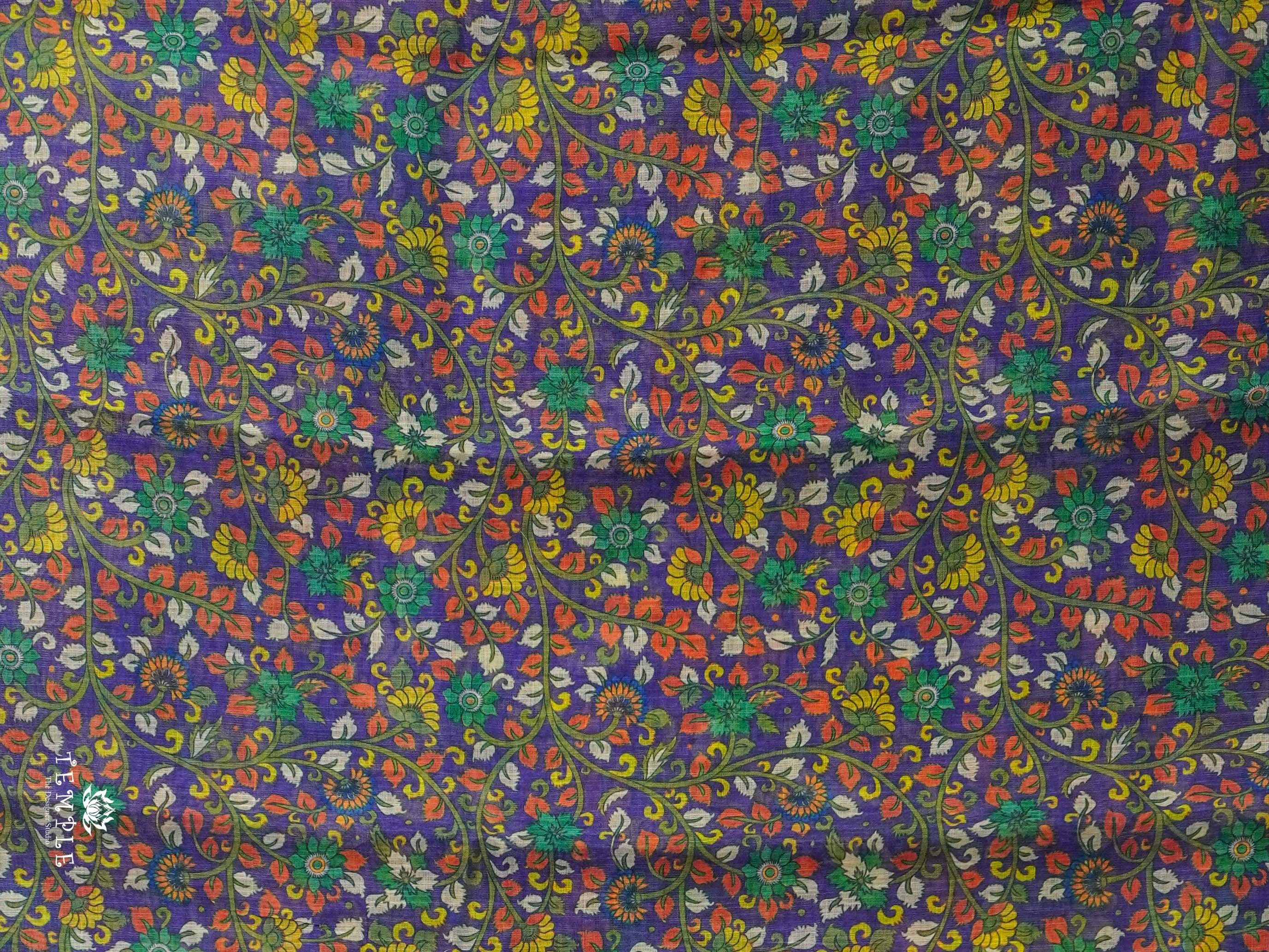 Printed Chanderi Cotton Saree | TTDS2186