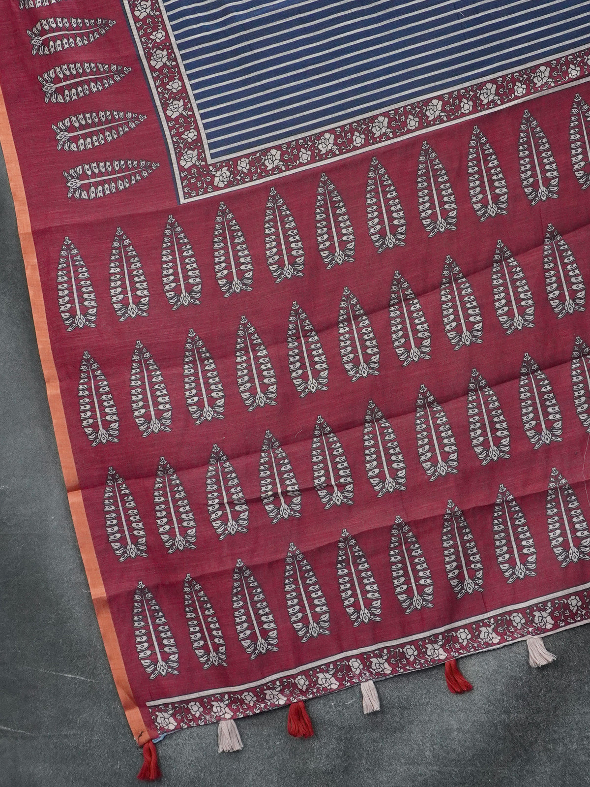 Linen Cotton Saree | TTDS3614