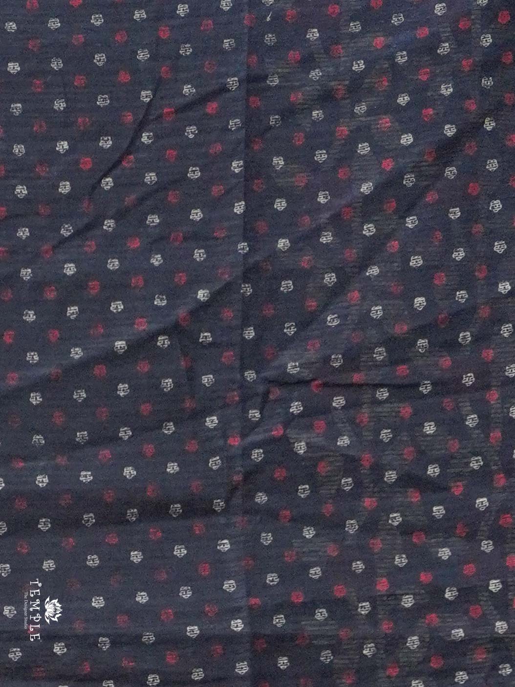 Linen Silk Saree(Navy Blue) | TTDS2266