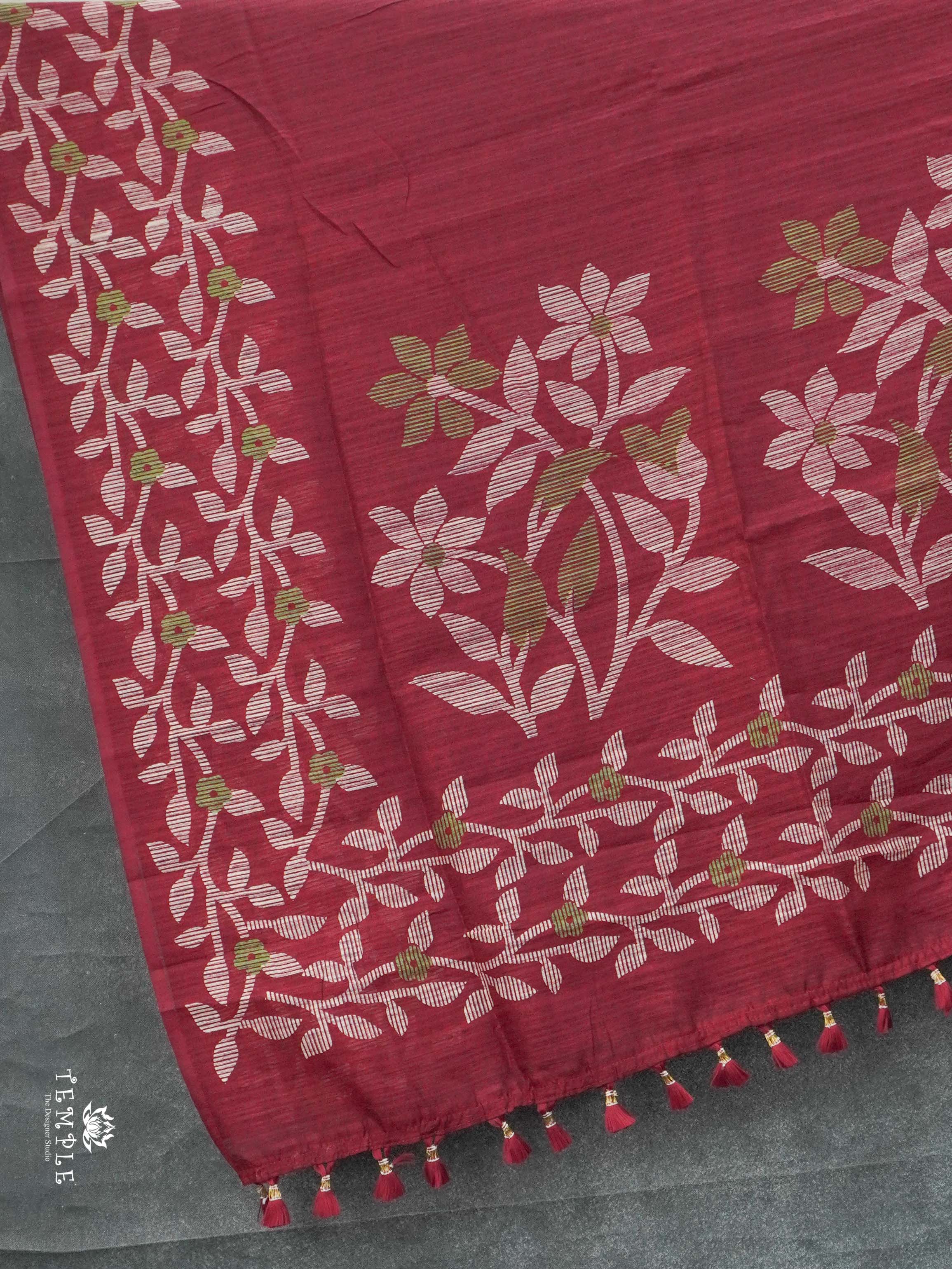 Linen Silk Saree | TTDS2266