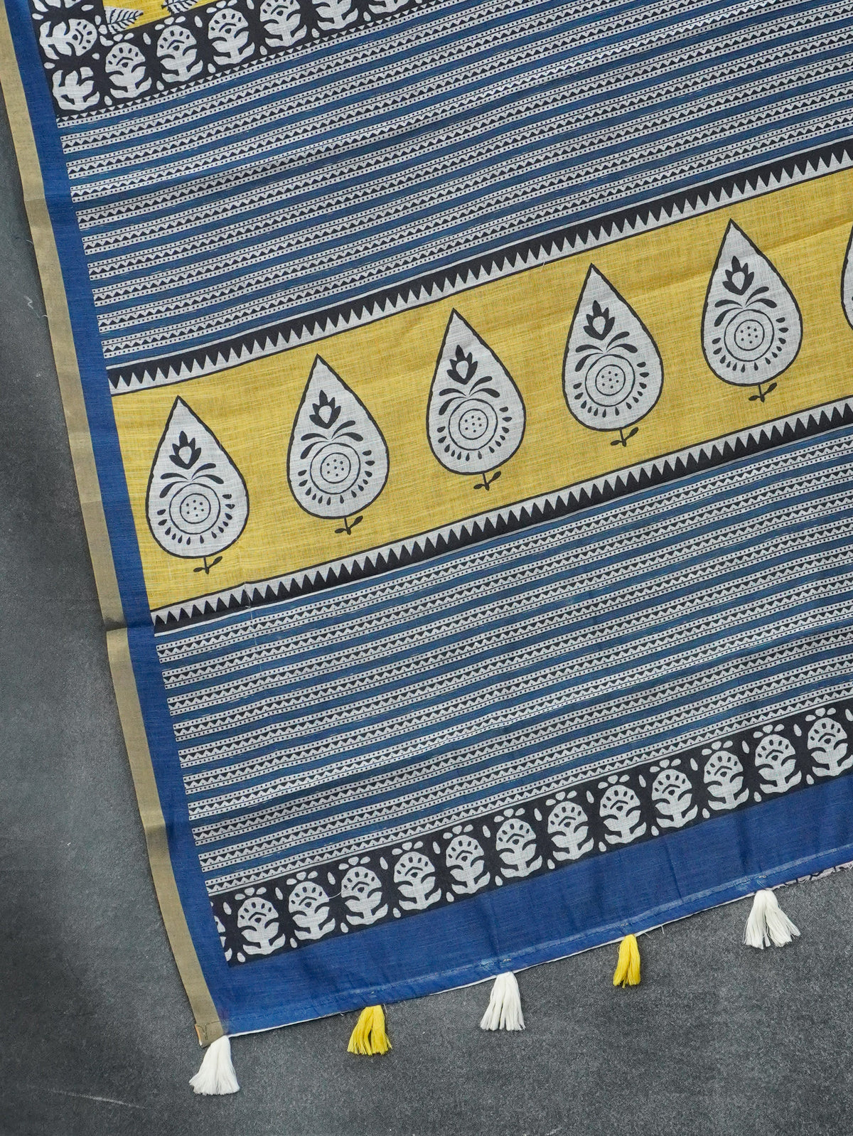 Linen Cotton Saree | TTDS3614