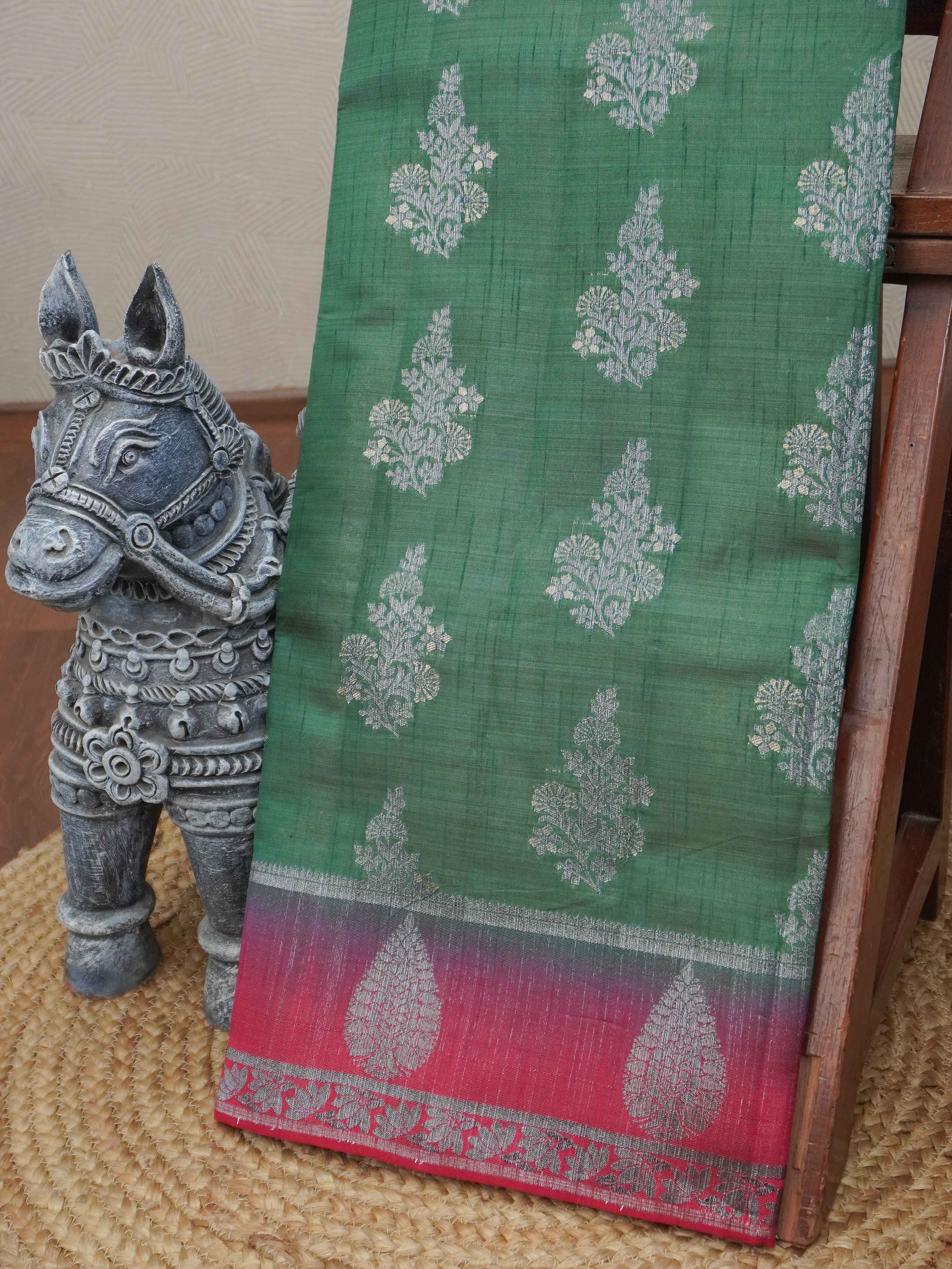 Semi Tussar Silk Saree | TTDS3192