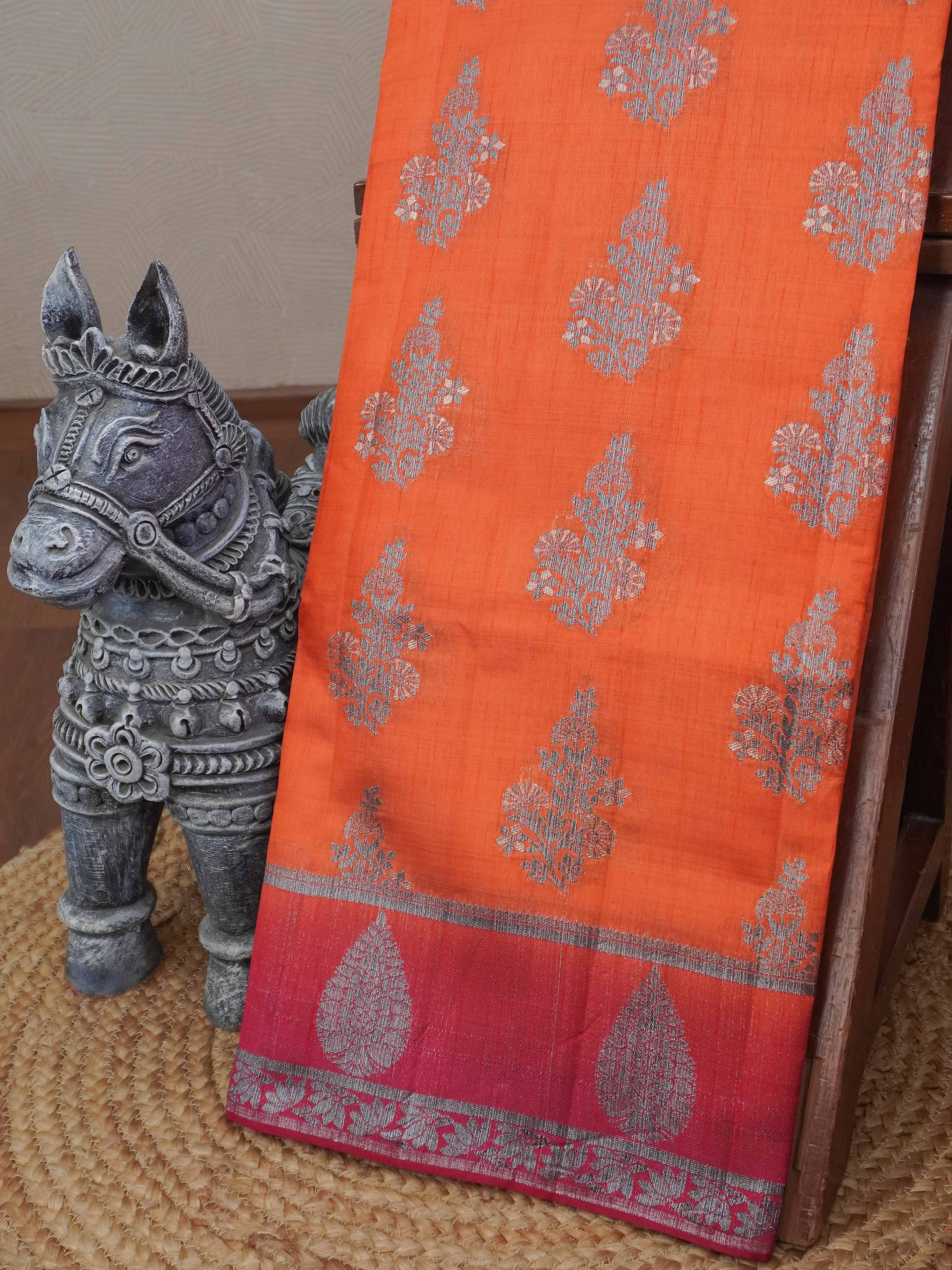Semi Tussar Silk Saree | TTDS3192