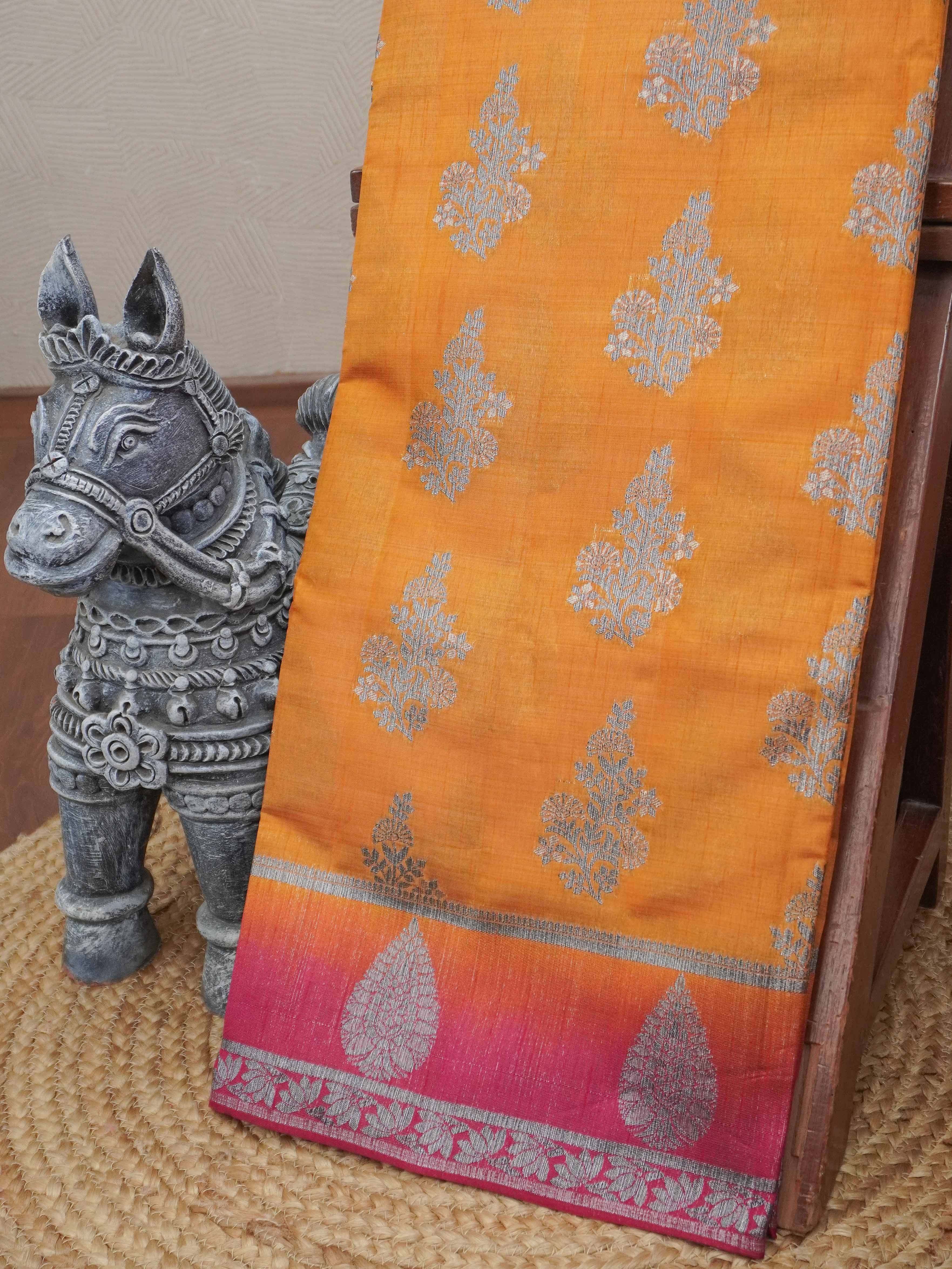 Semi Tussar Silk Saree | TTDS3192
