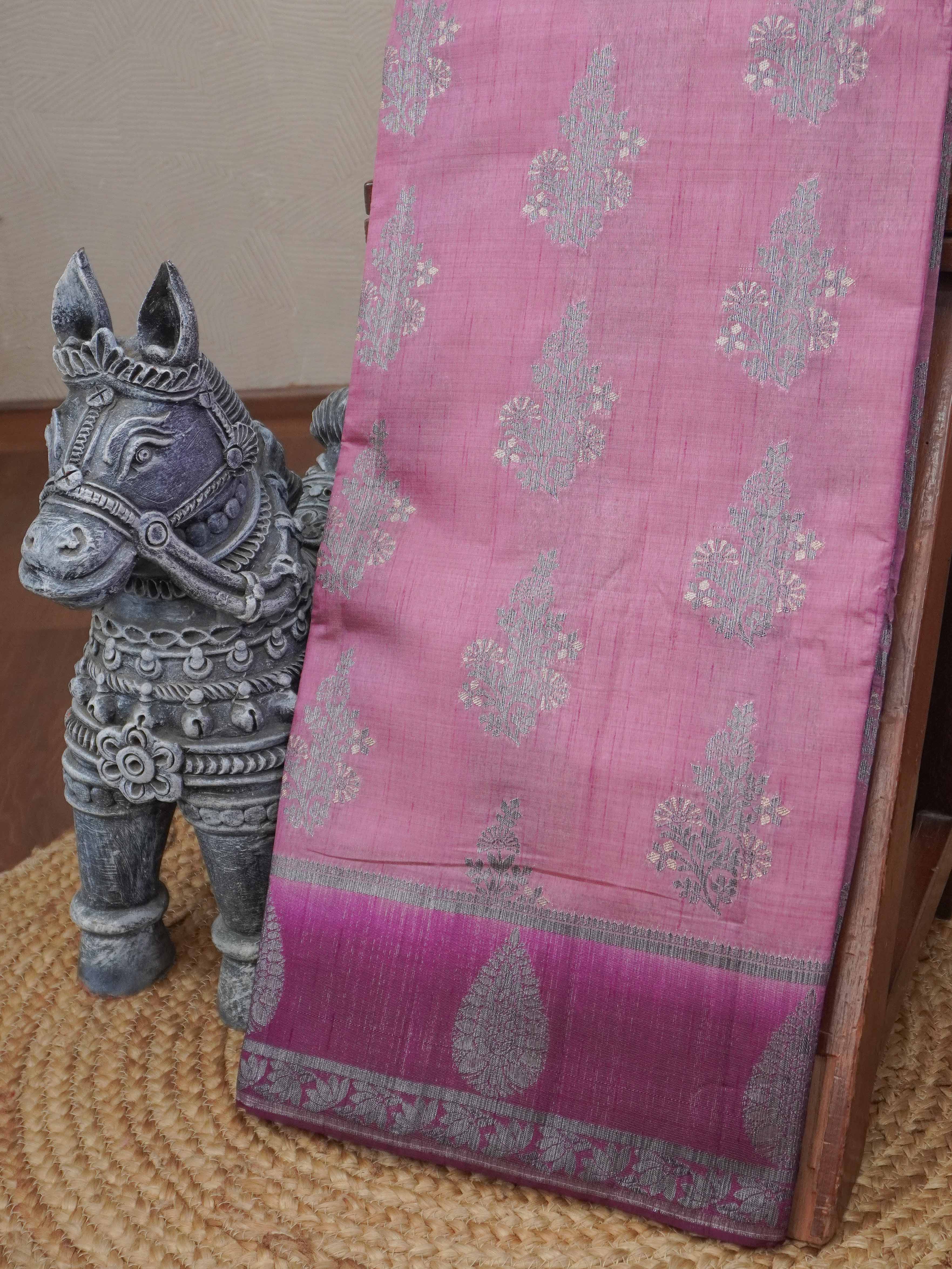 Semi Tussar Silk Saree | TTDS3192
