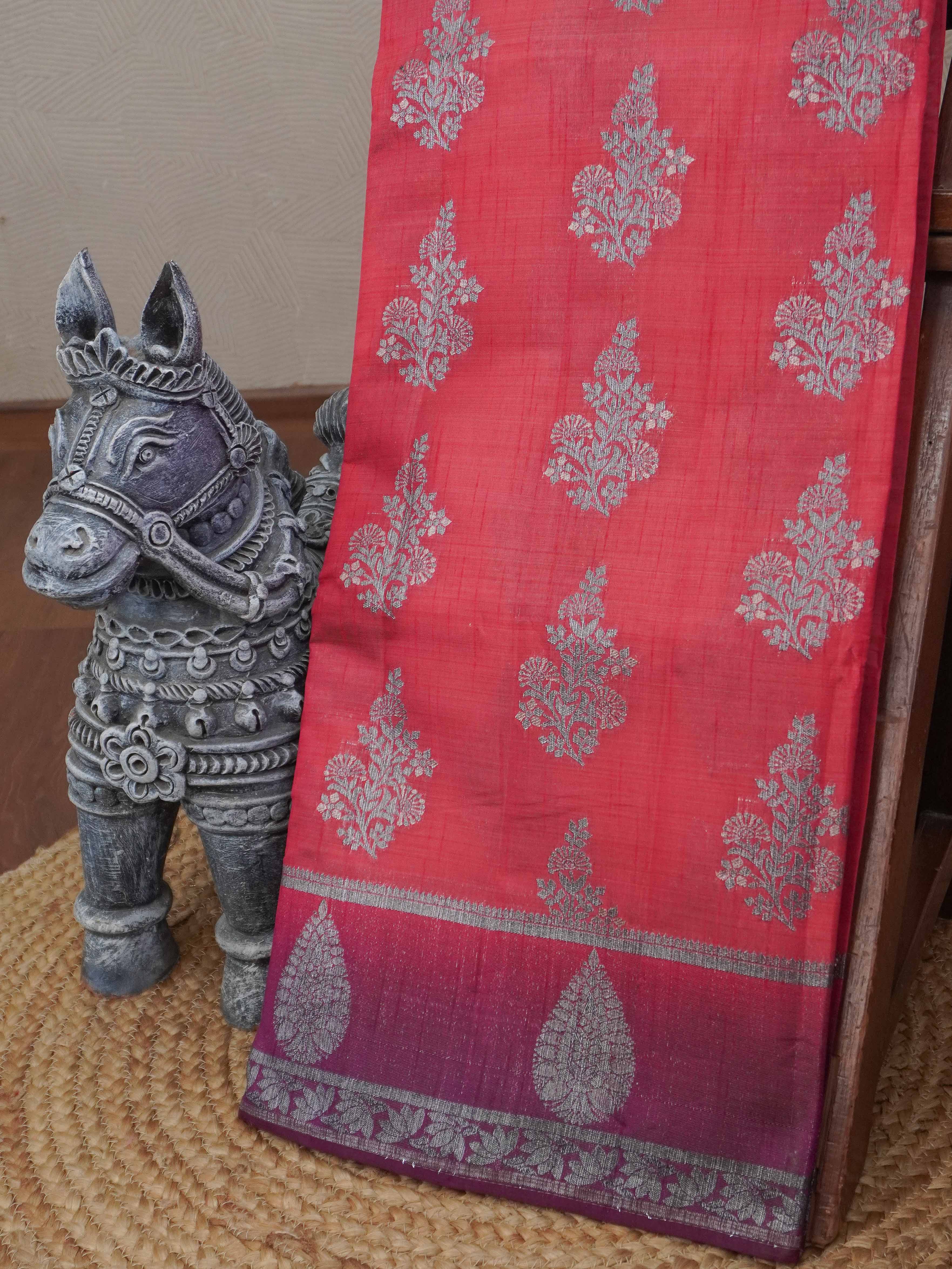 Semi Tussar Silk Saree | TTDS3192