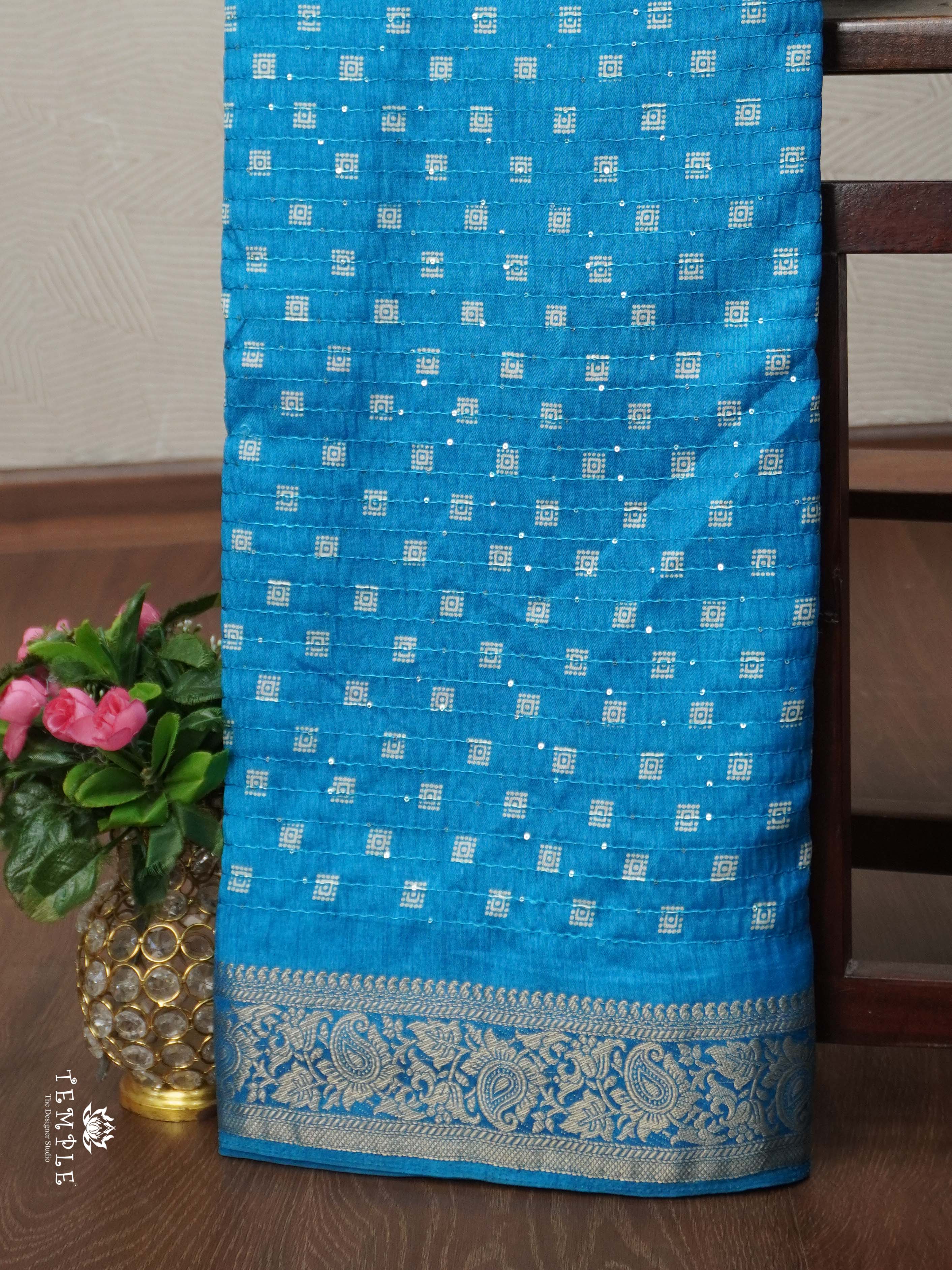 Sequins Tussar Saree | TTDS2692
