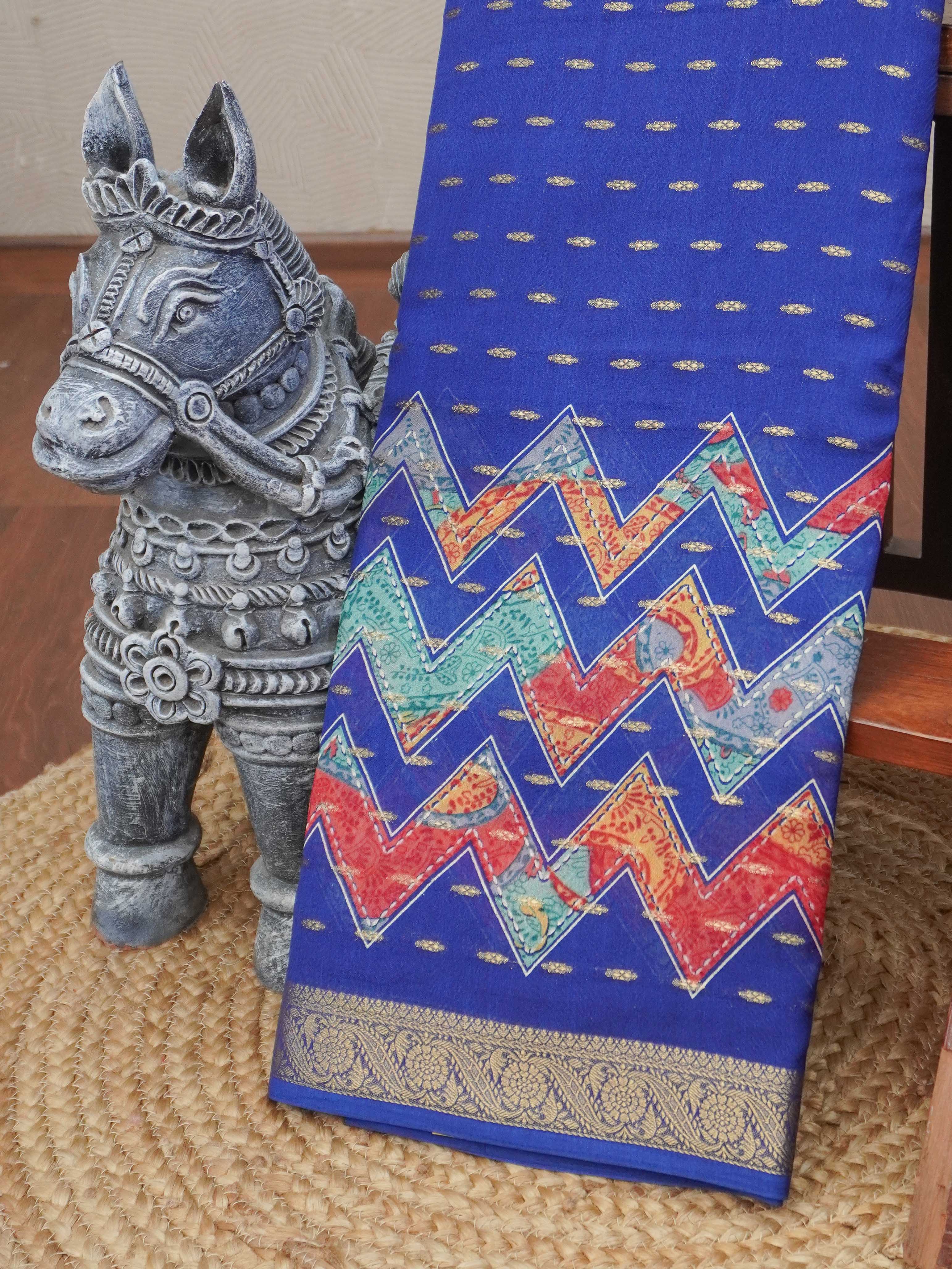 Printed Georgette Saree | TTDS3188