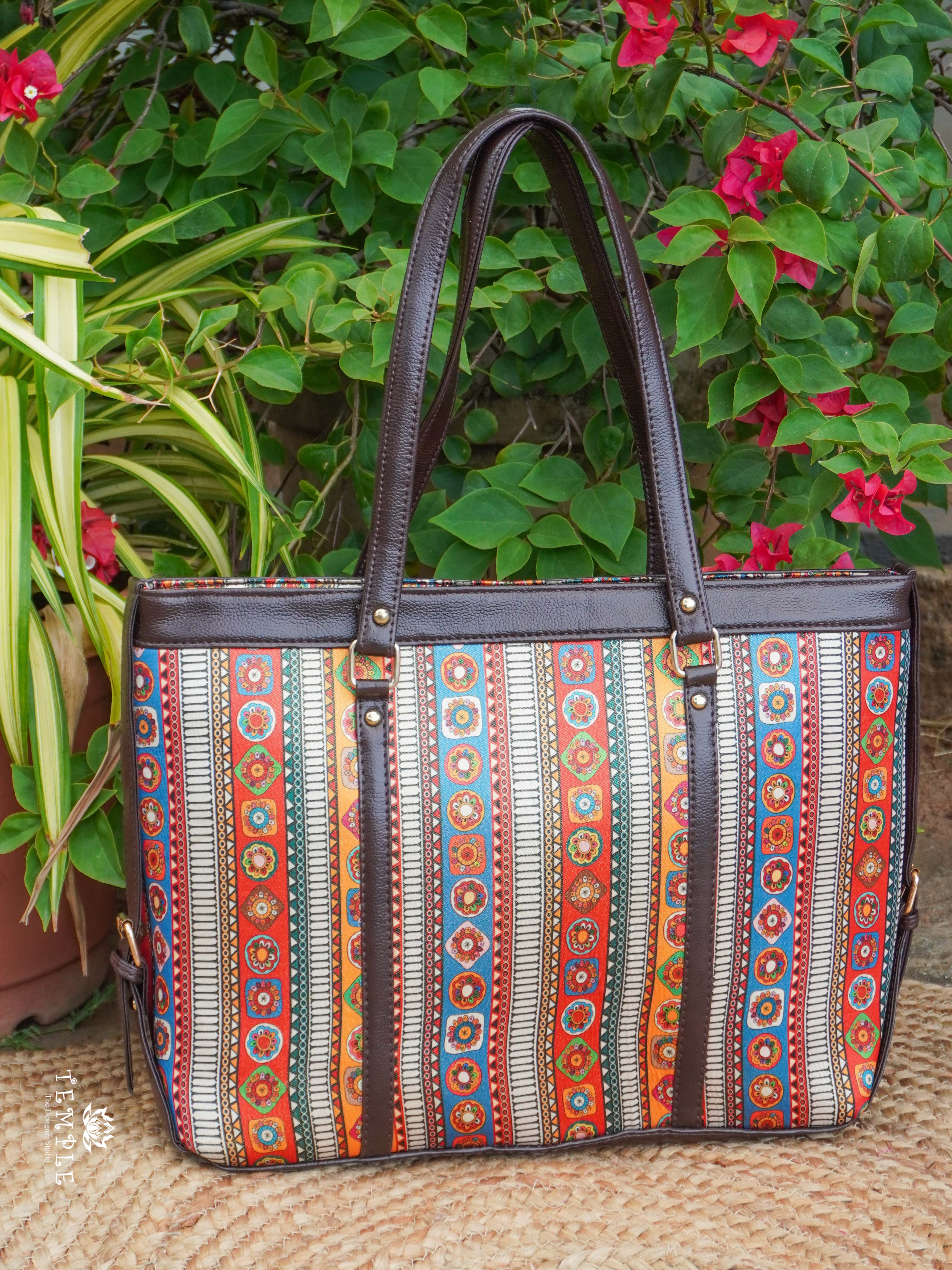 Block Printed Office Bag | TTDS2193