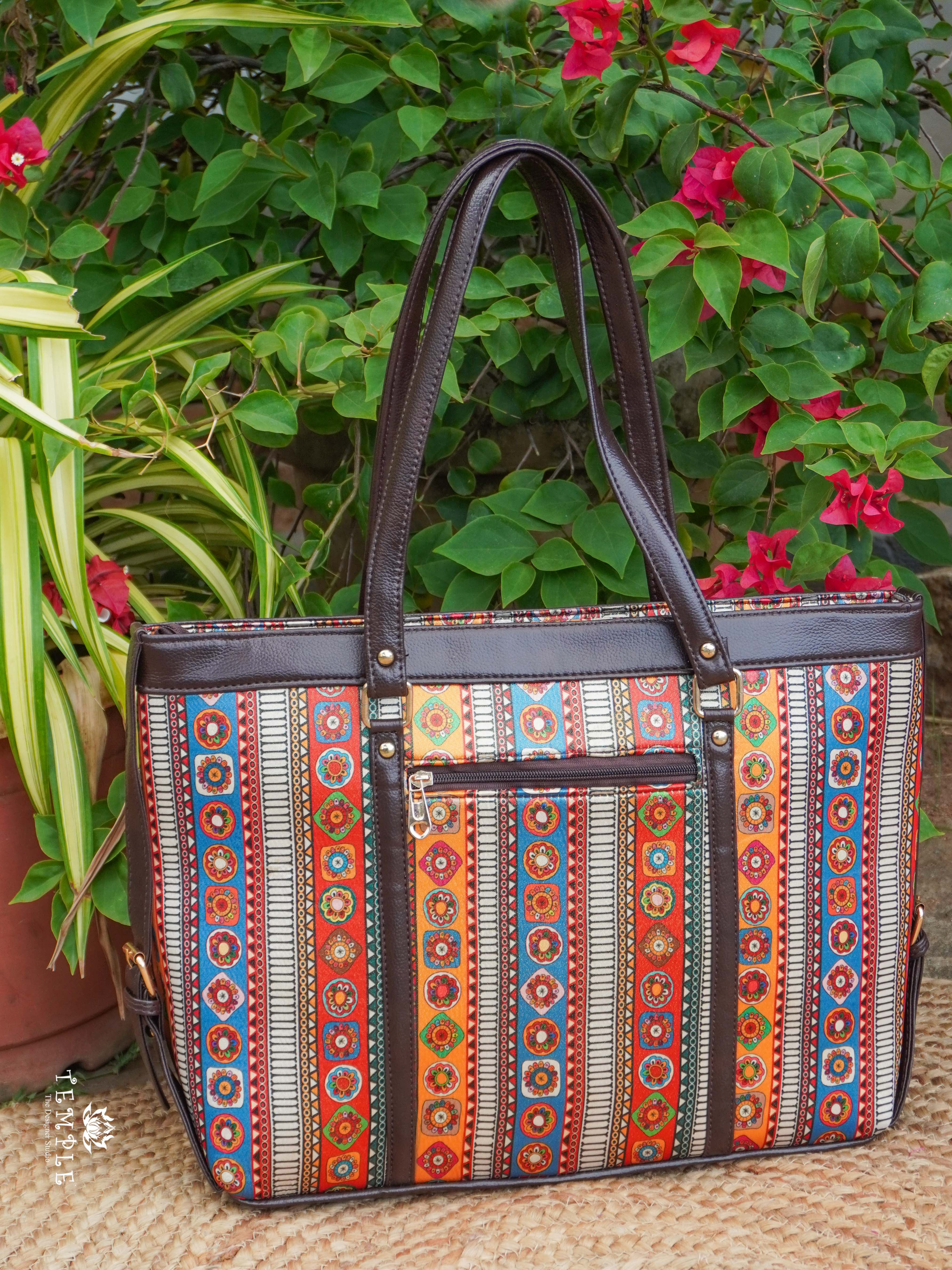 Block Printed Office Bag | TTDS2193