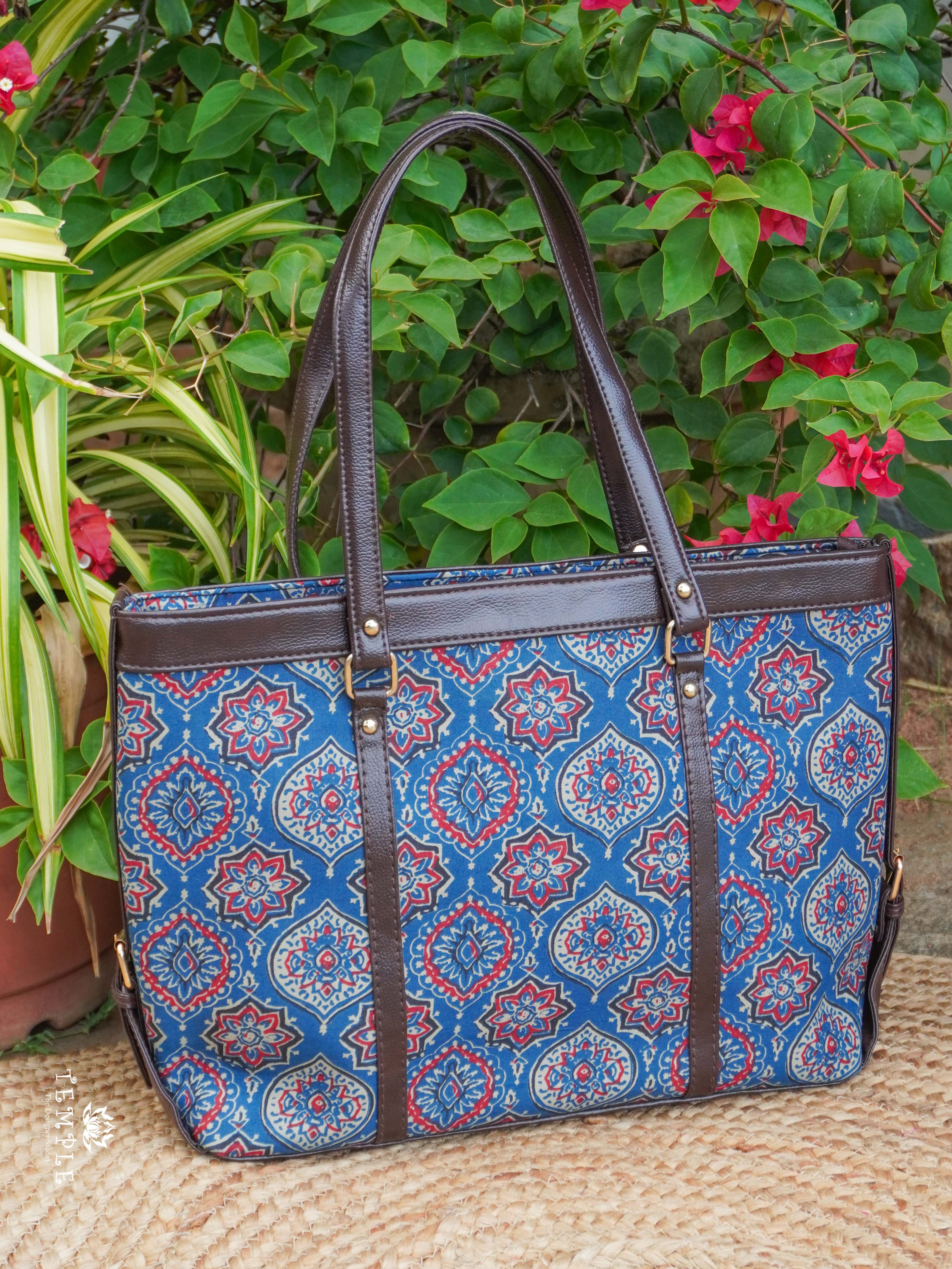 Block Printed Office Bag | TTDS2193