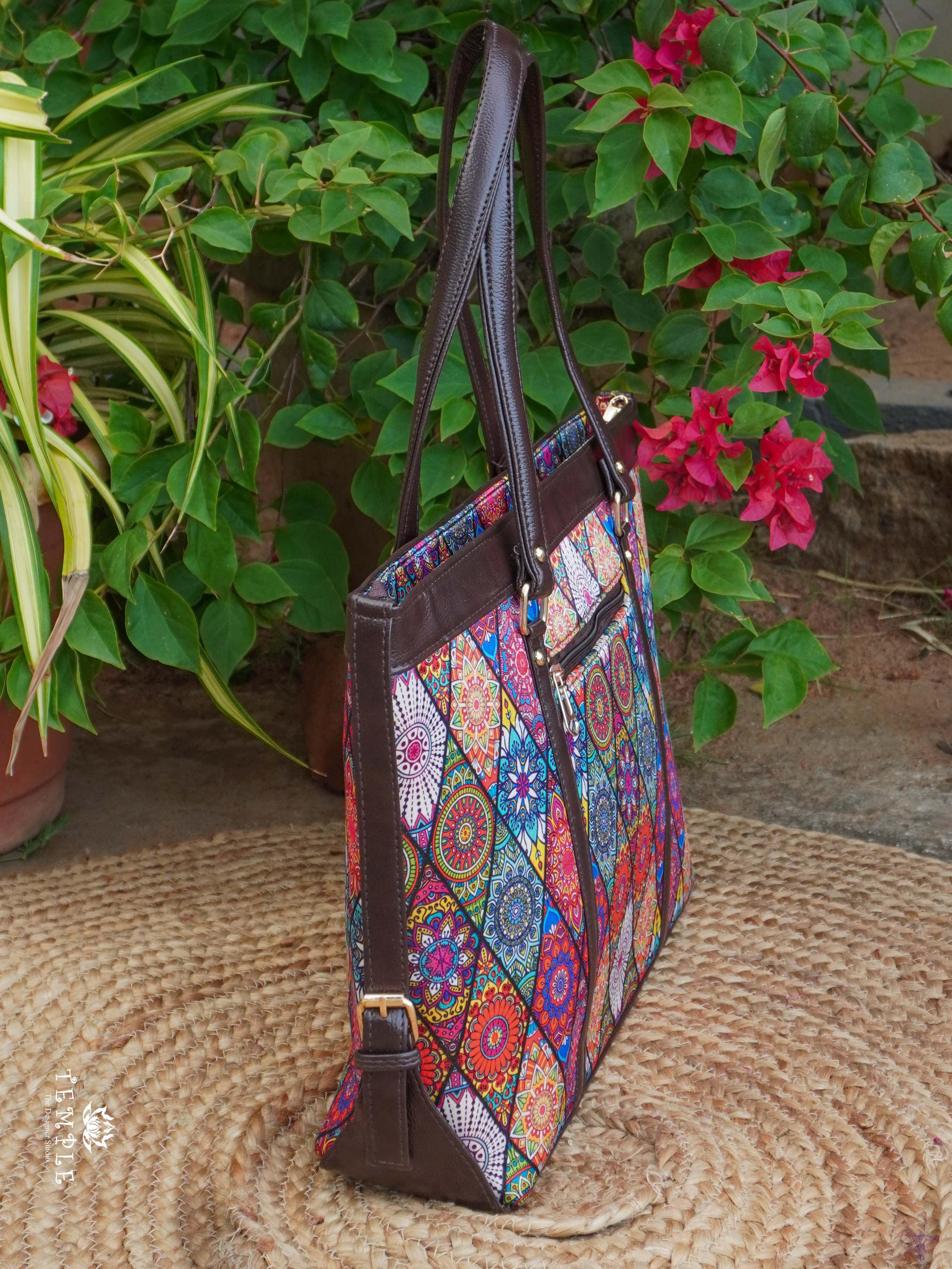Block Printed Office Bag | TTDS2193