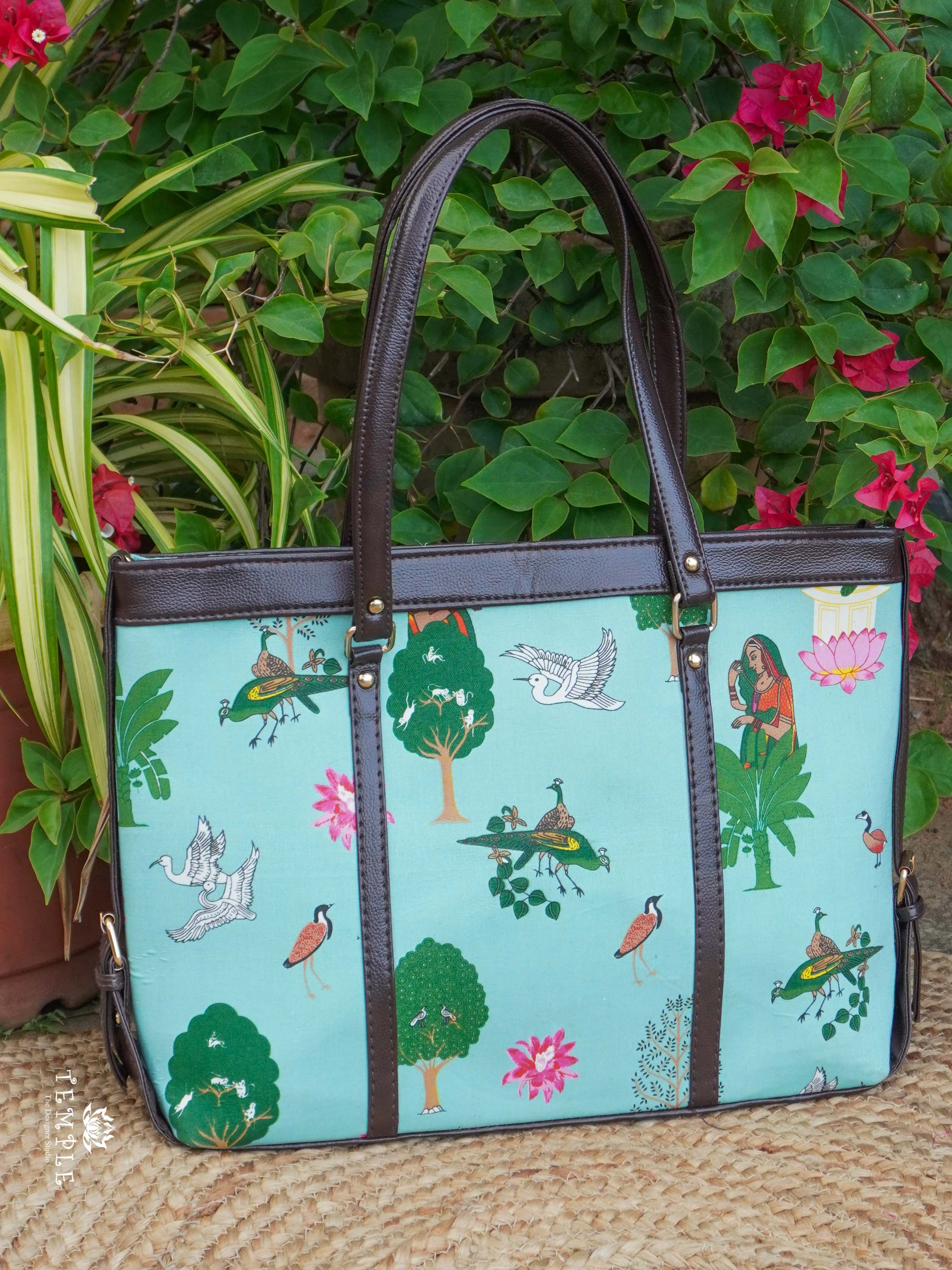 Block Printed Office Bag | TTDS2193