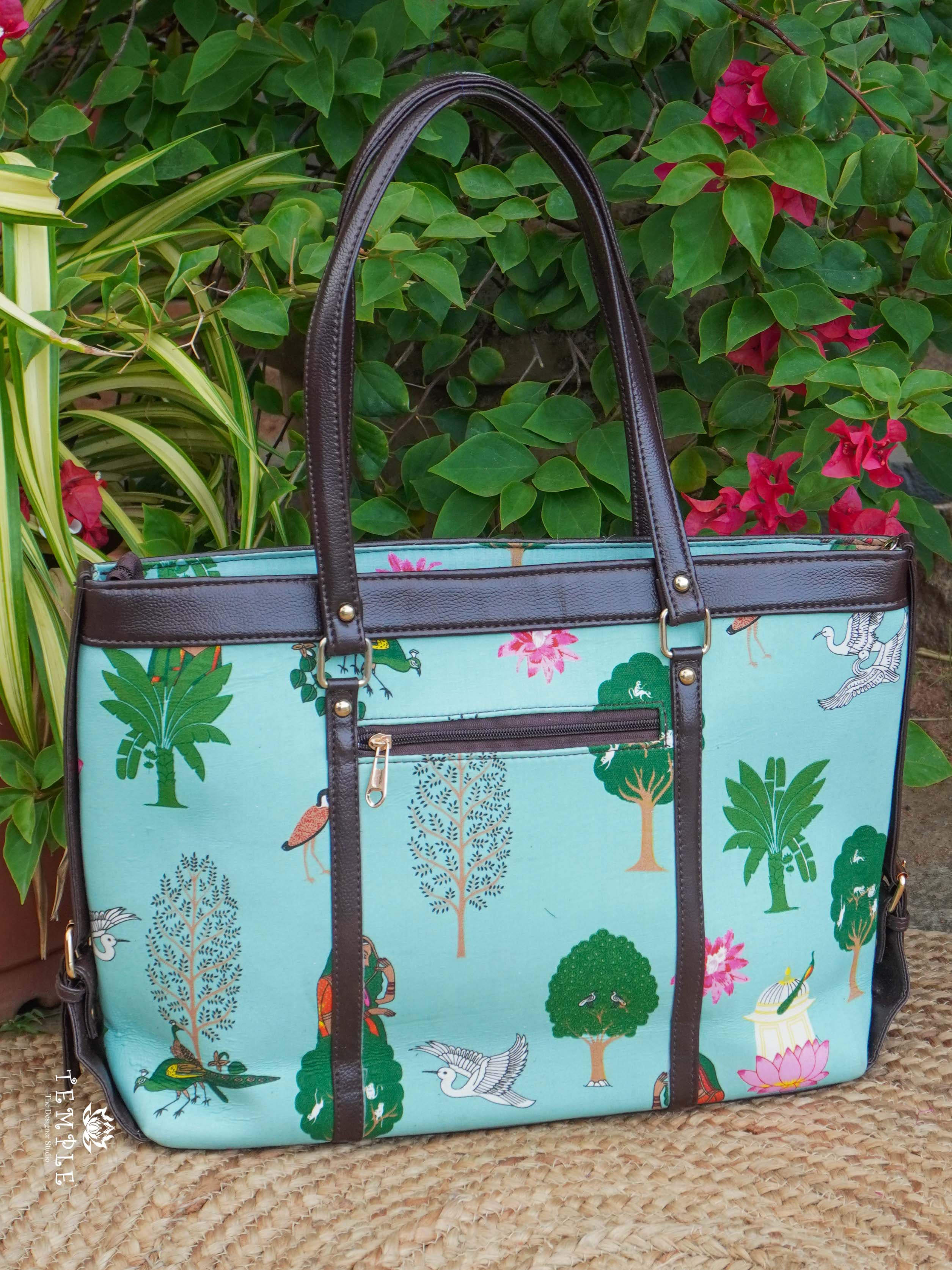 Block Printed Office Bag | TTDS2193