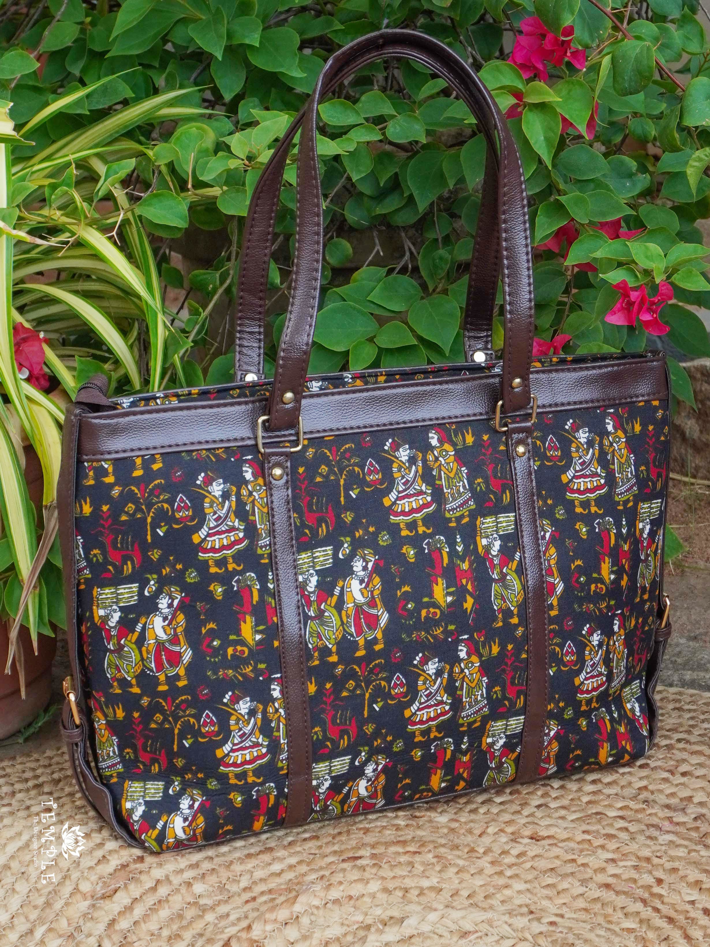 Block Printed Office Bag | TTDS2193