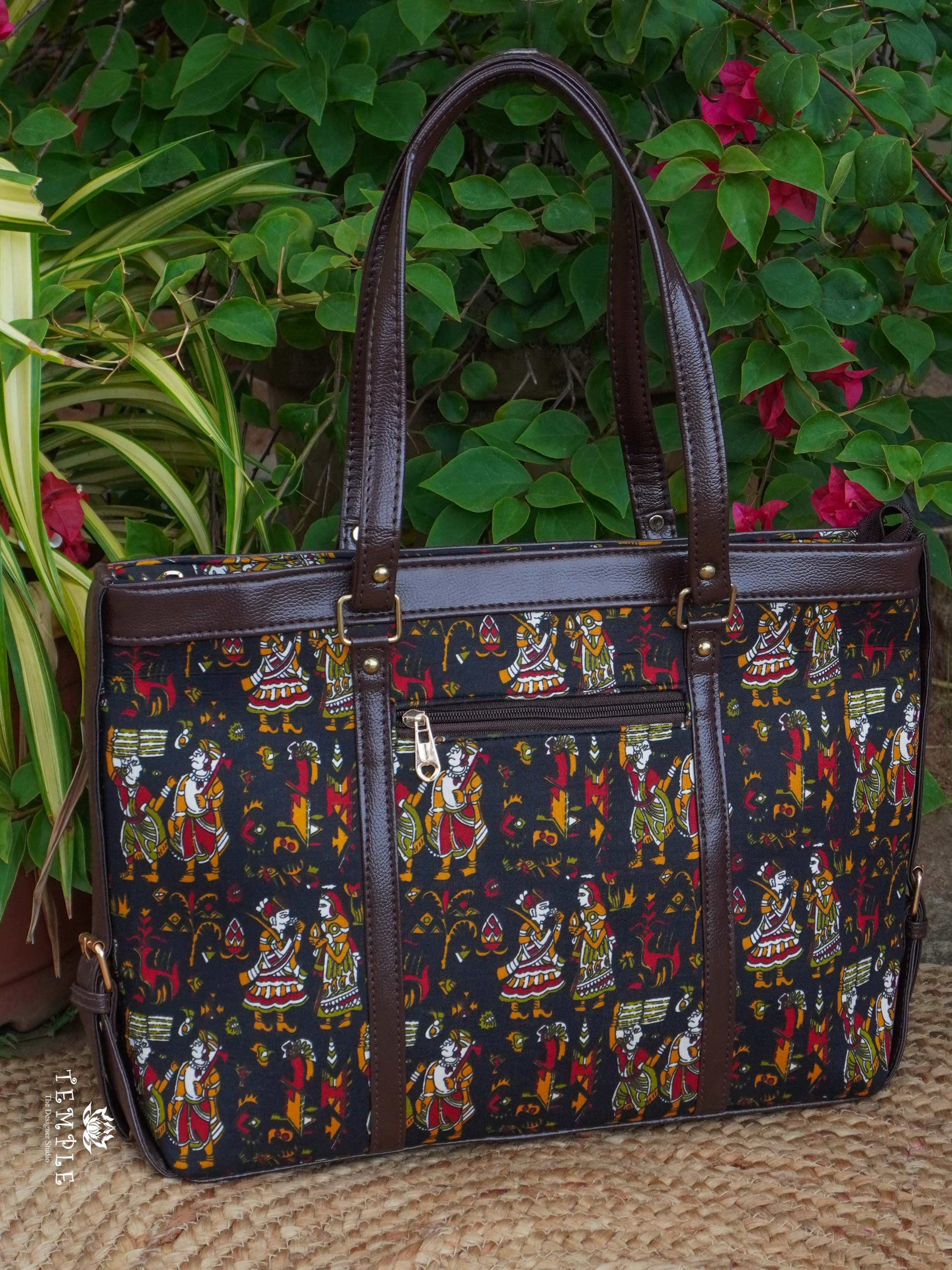 Block Printed Office Bag | TTDS2193