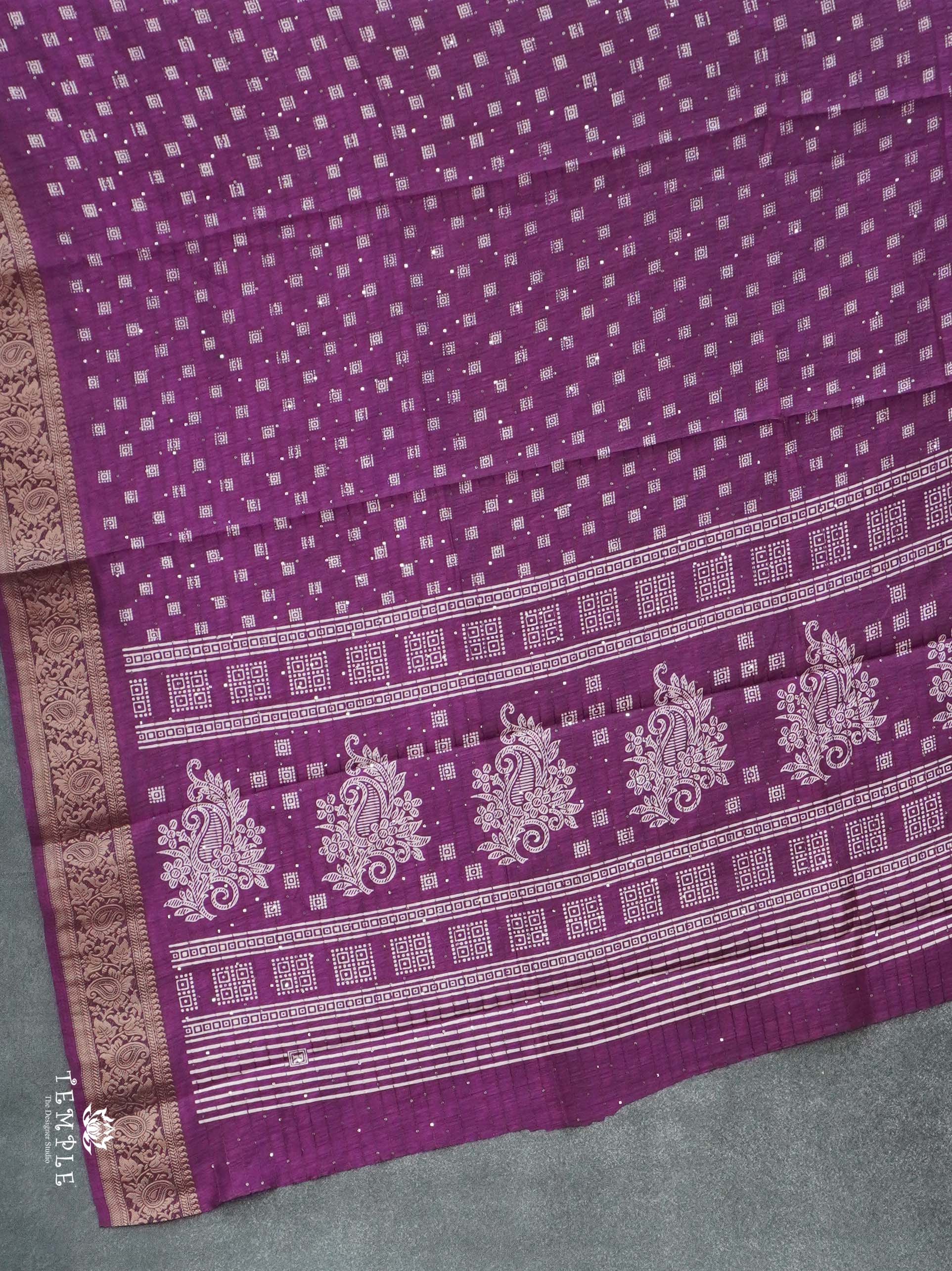 Sequins Tussar Saree | TTDS2692