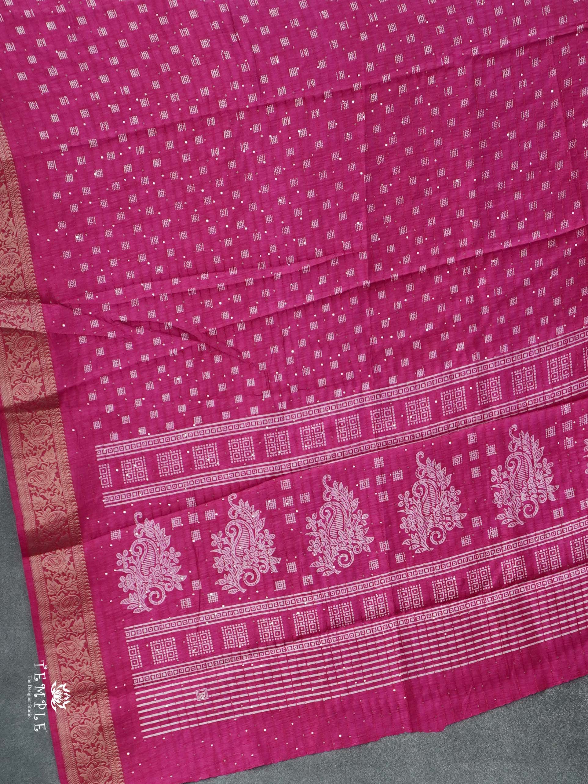 Sequins Tussar Saree | TTDS2692
