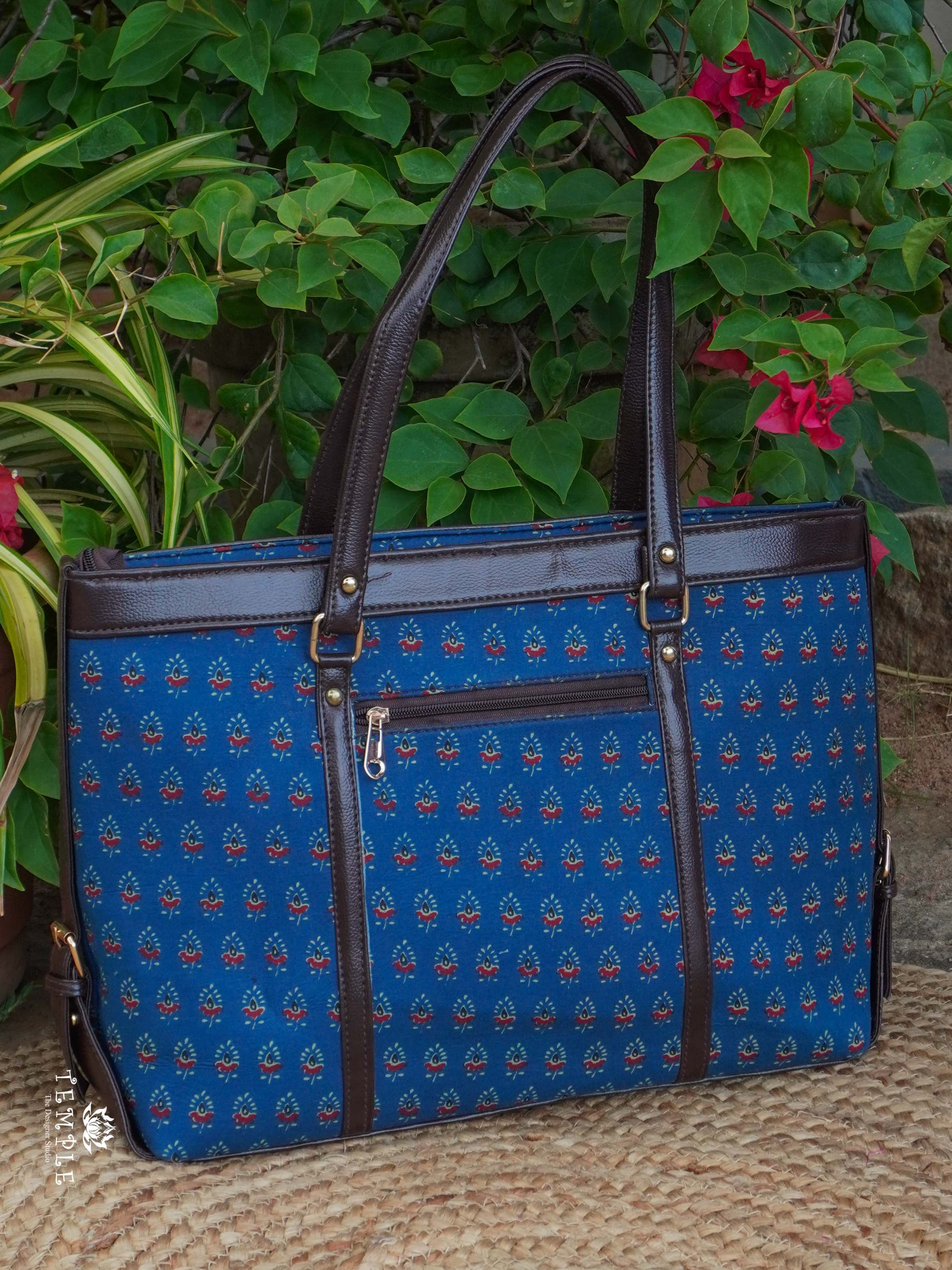 Block Printed Office Bag | TTDS2193