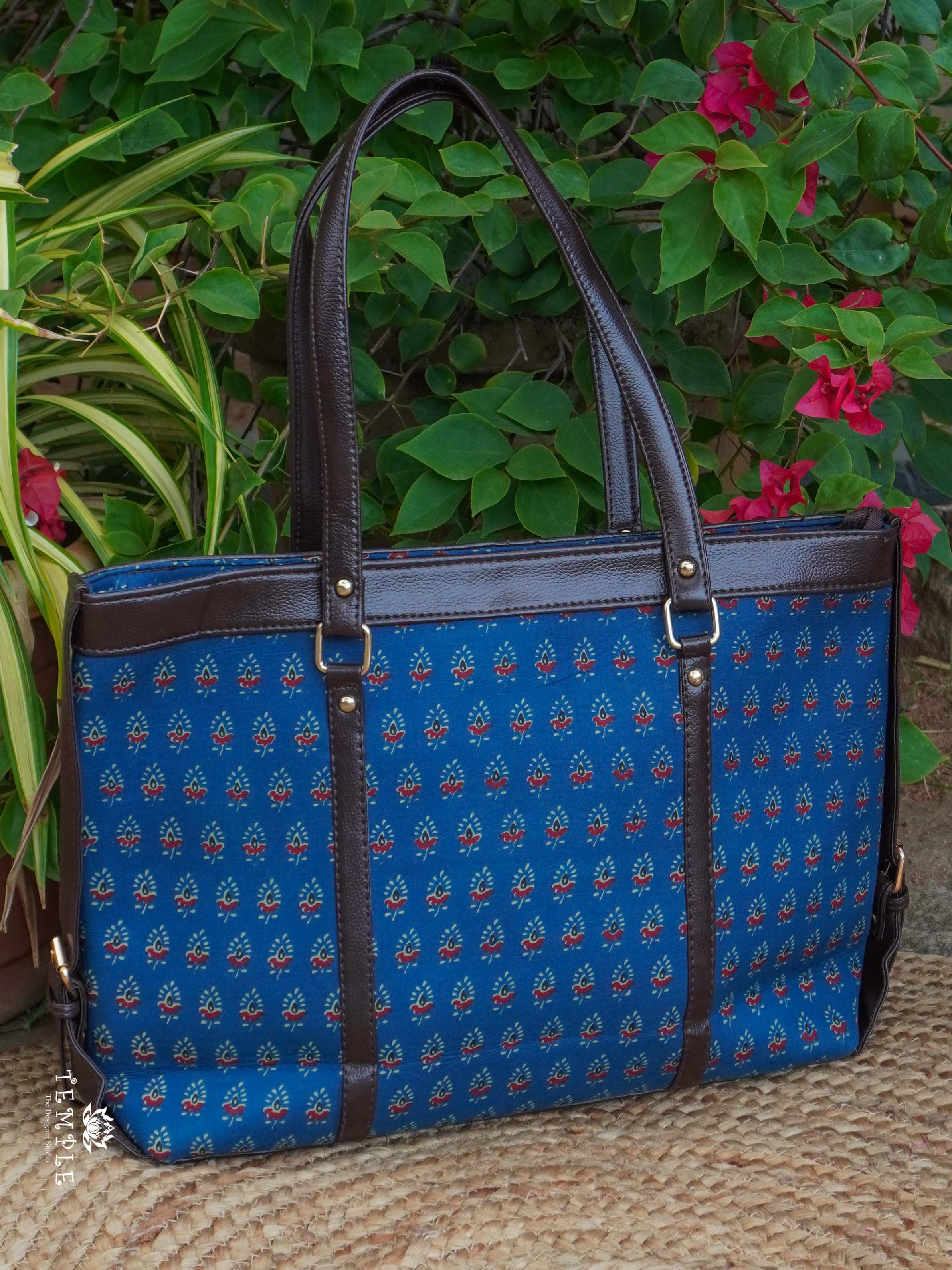 Block Printed Office Bag | TTDS2193