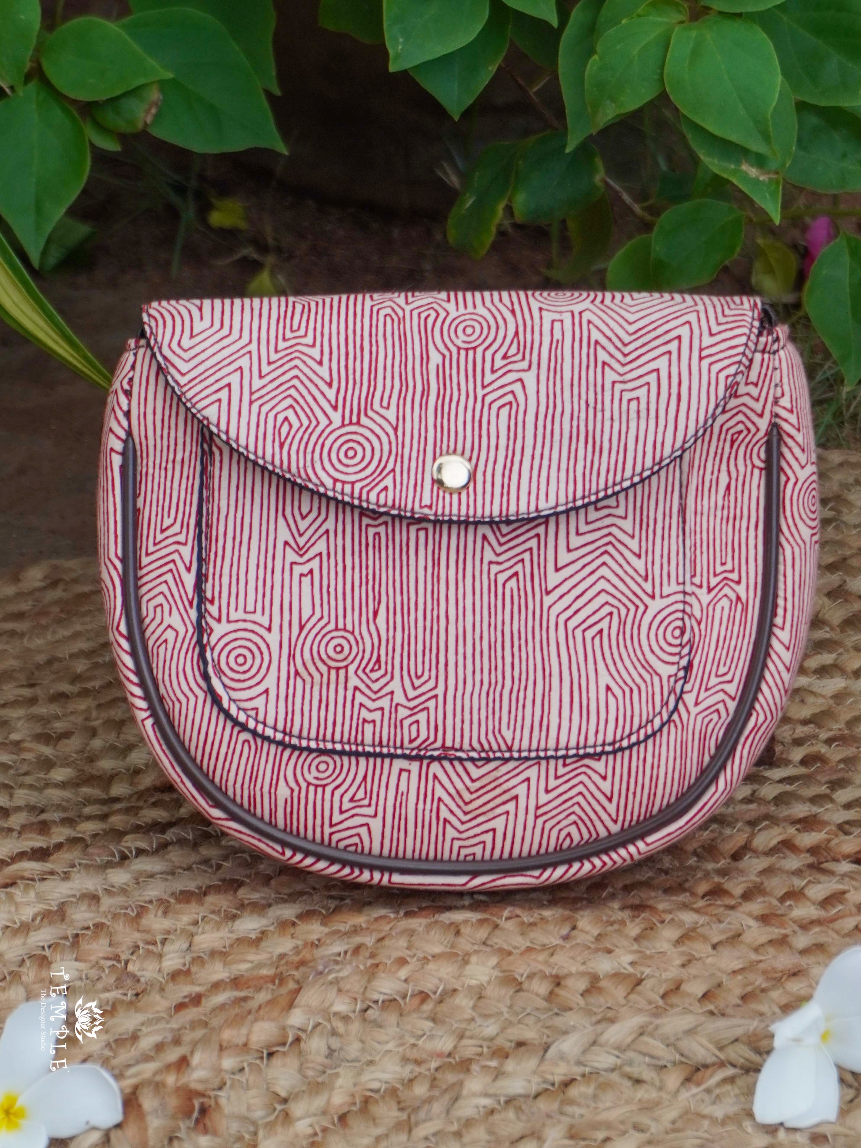 Block Printed Sling Bags | TTDS2192