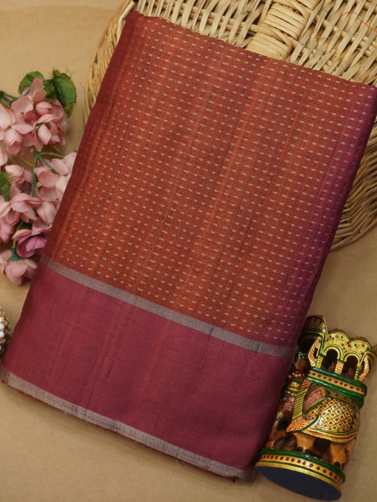 Handloom Matka Silk Saree | TTDS3647