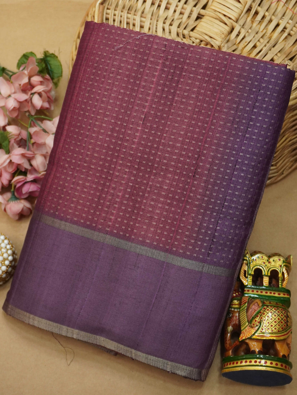 Handloom Matka Silk Saree | TTDS3647