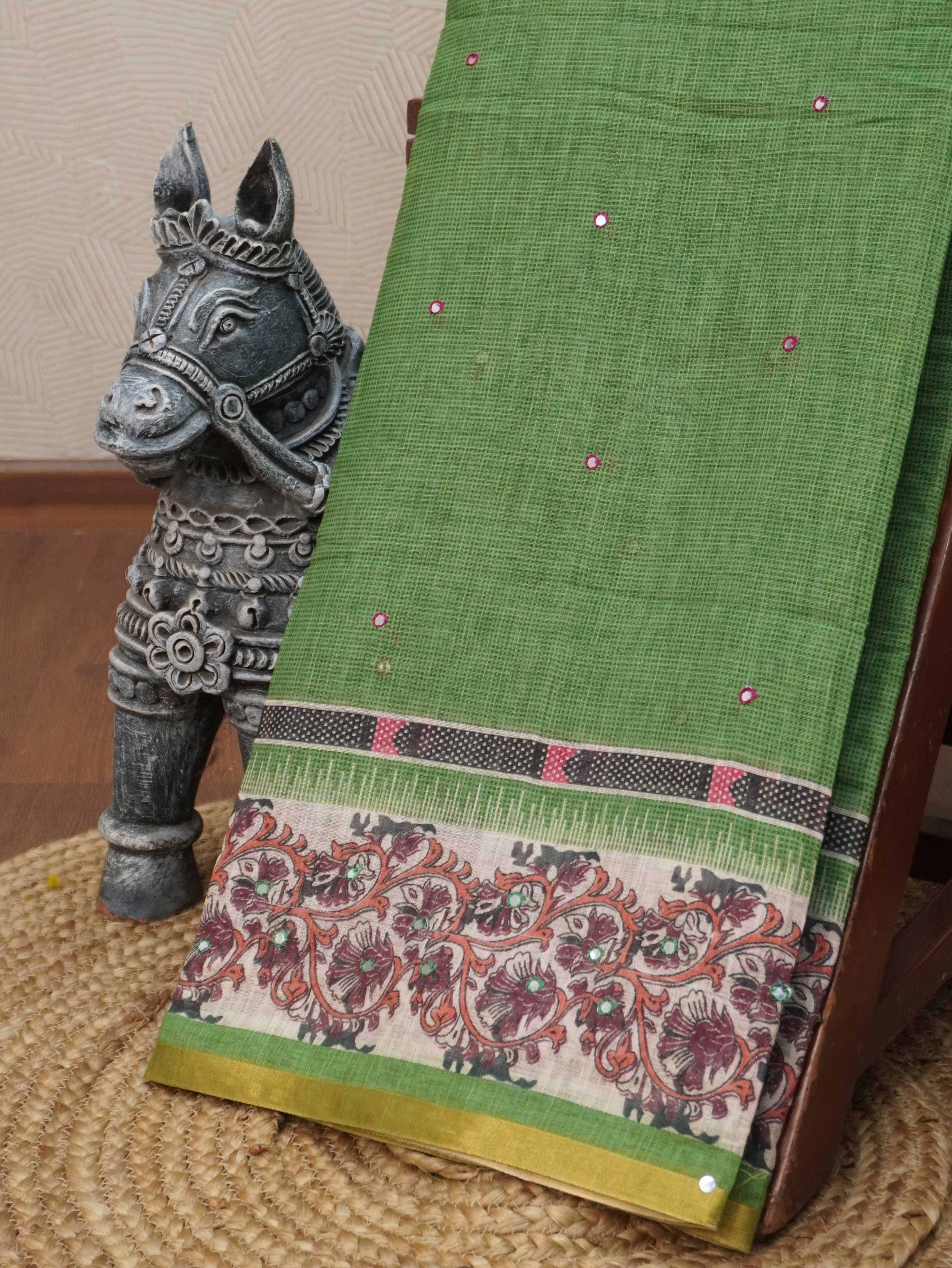 Linen Cotton Saree | TTDS3198