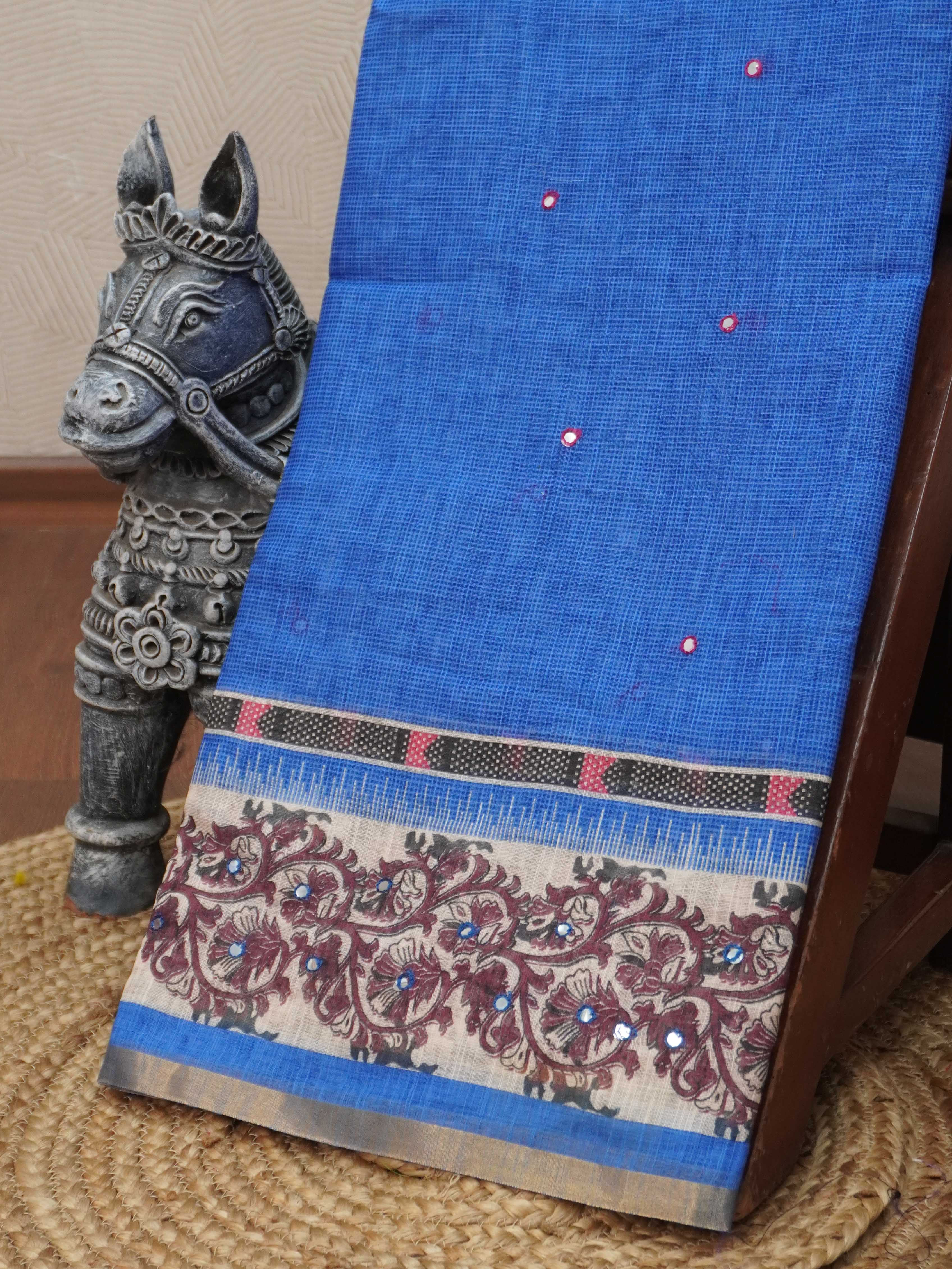 Linen Cotton Saree | TTDS3198