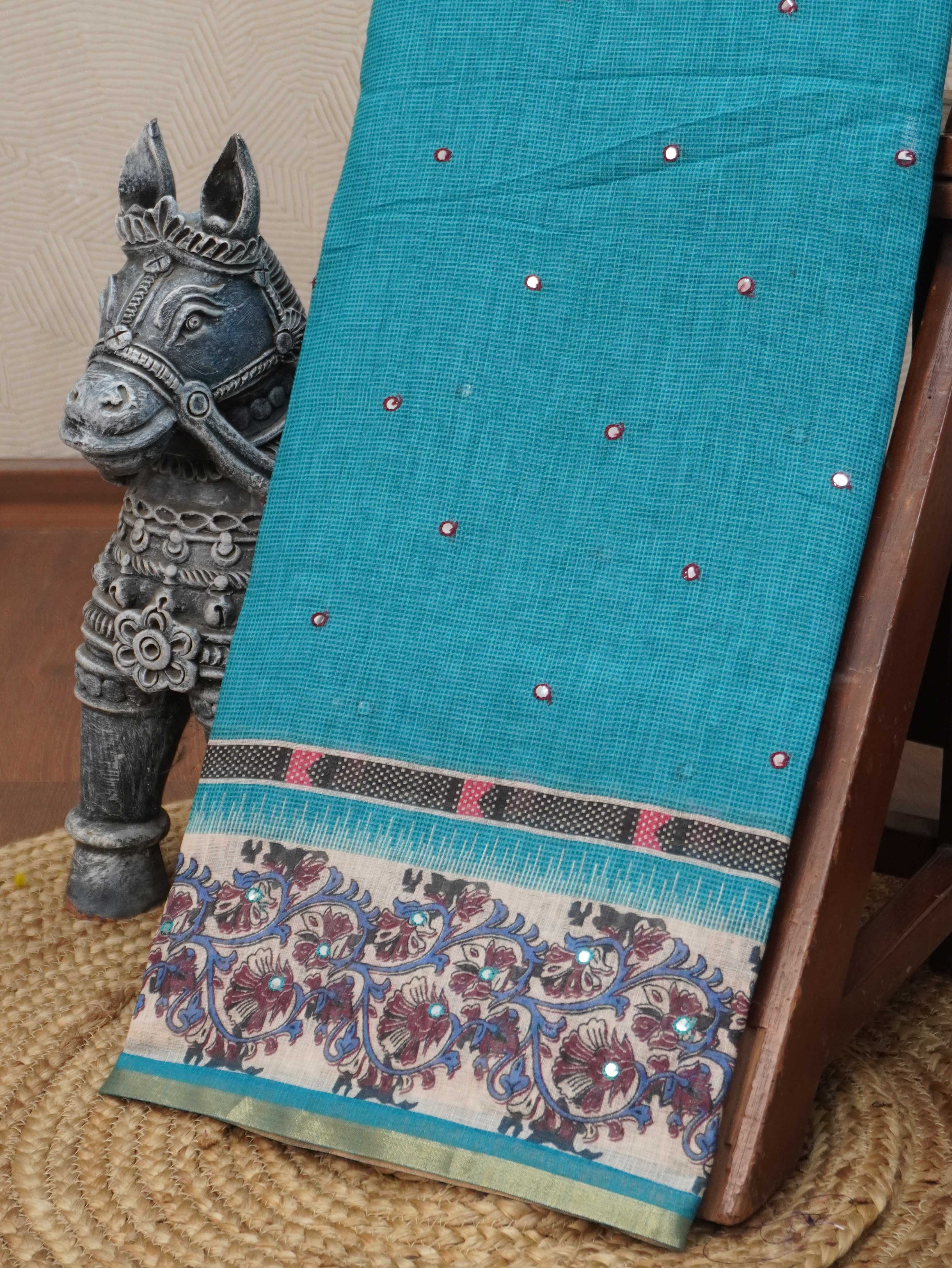 Linen Cotton Saree | TTDS3198