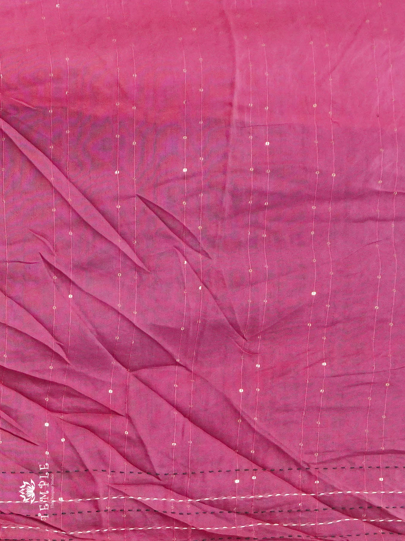 Batik Printed Saree With Kantha Work | TTDS1331