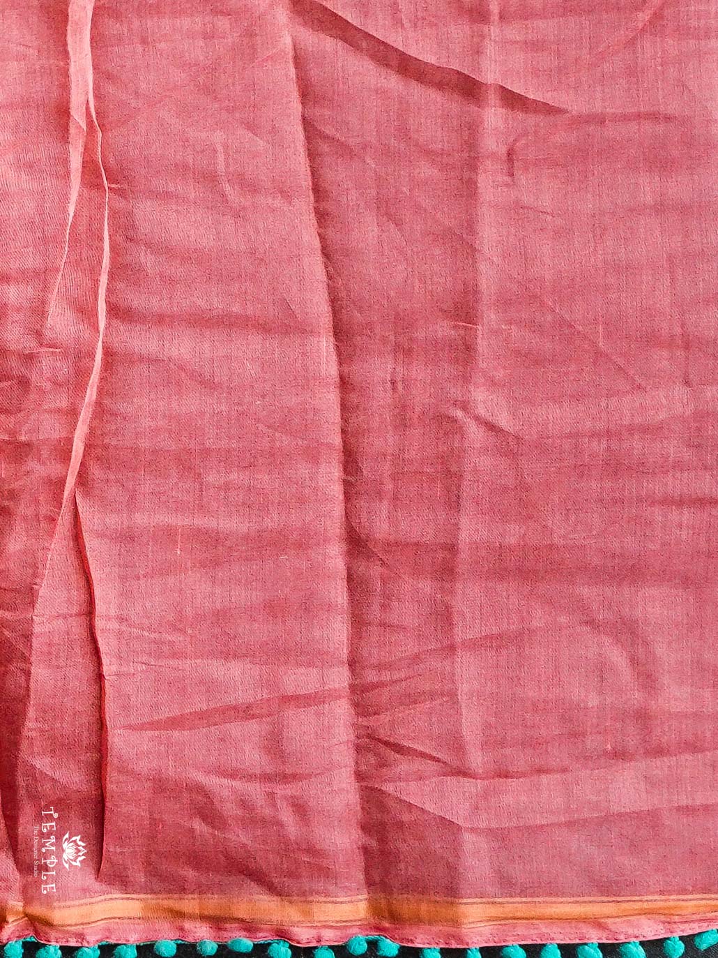 Chanderi Cotton Saree With Pompoms | TTDS2271