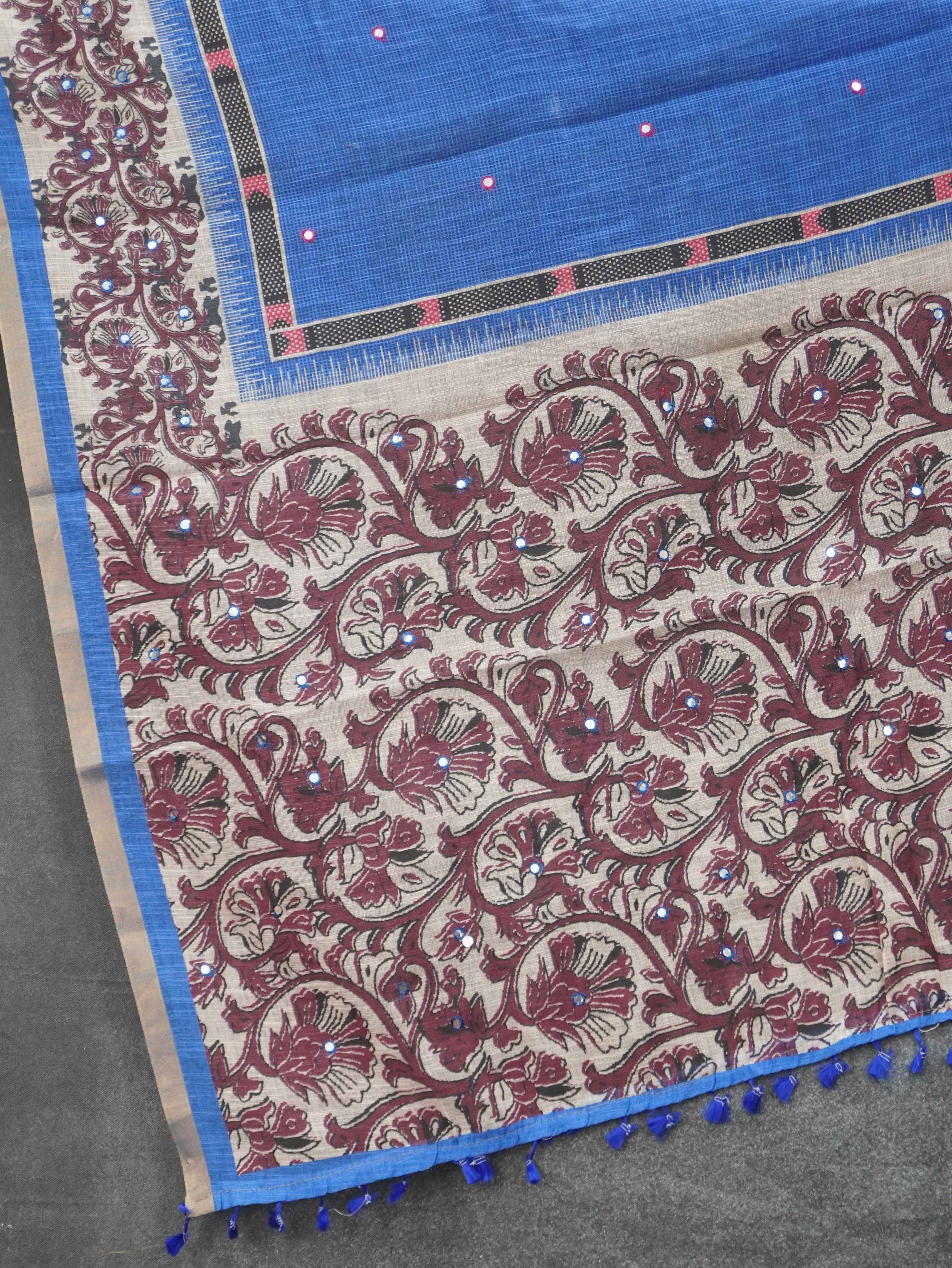 Linen Cotton Saree | TTDS3198