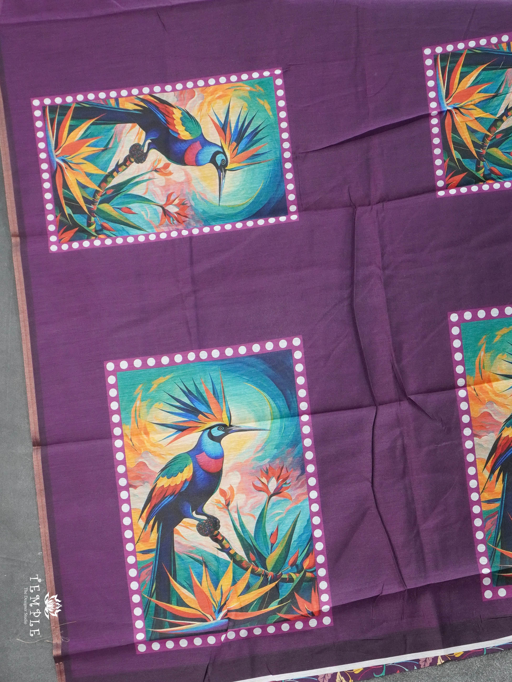 Chanderi Silk Cotton Saree | TTDS2773
