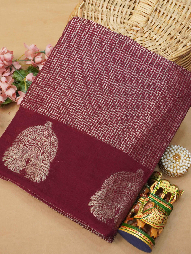 Linen Viscose Saree | TTDS3199