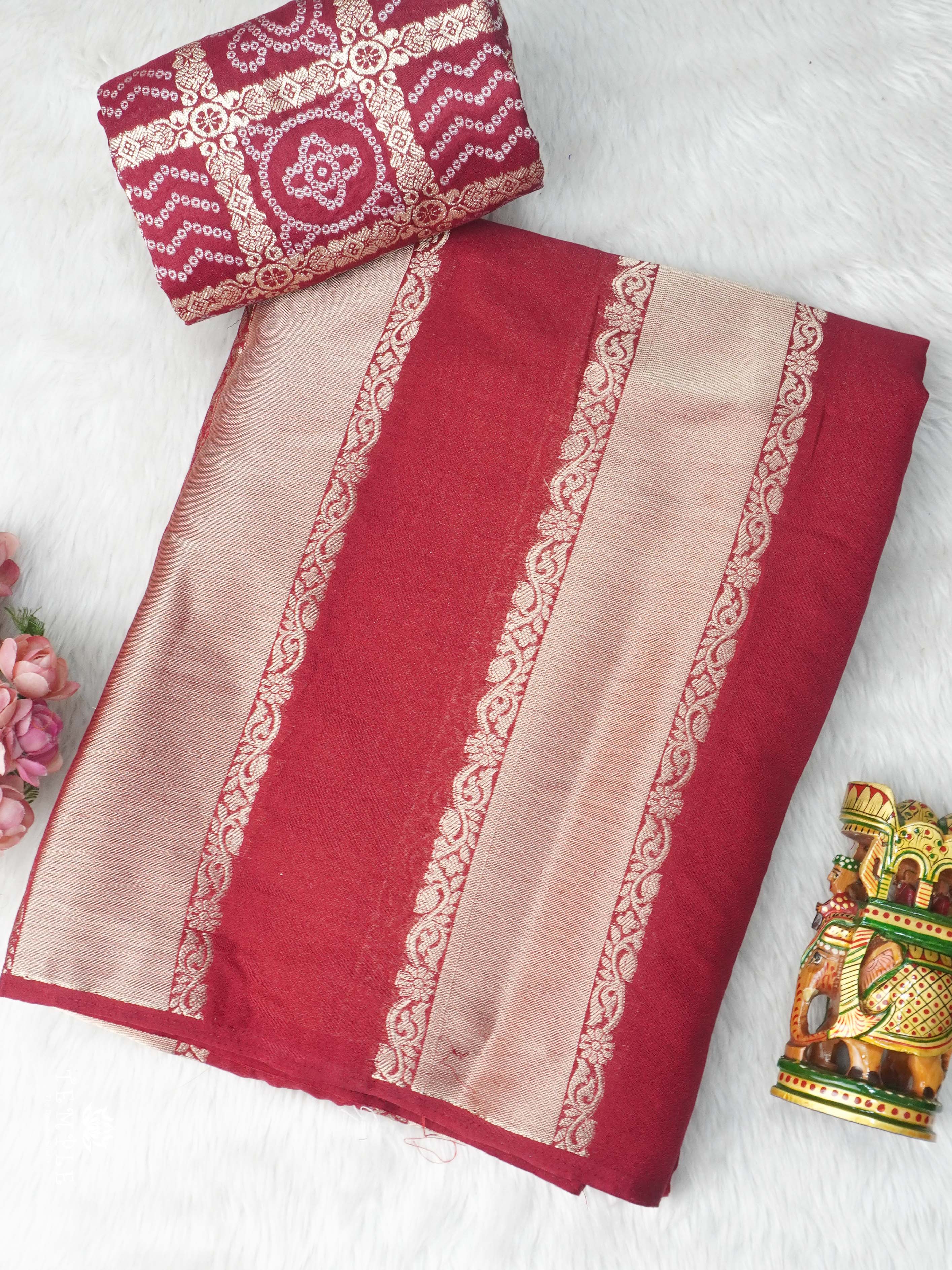 Viscose Georgette Saree | TTDS2693