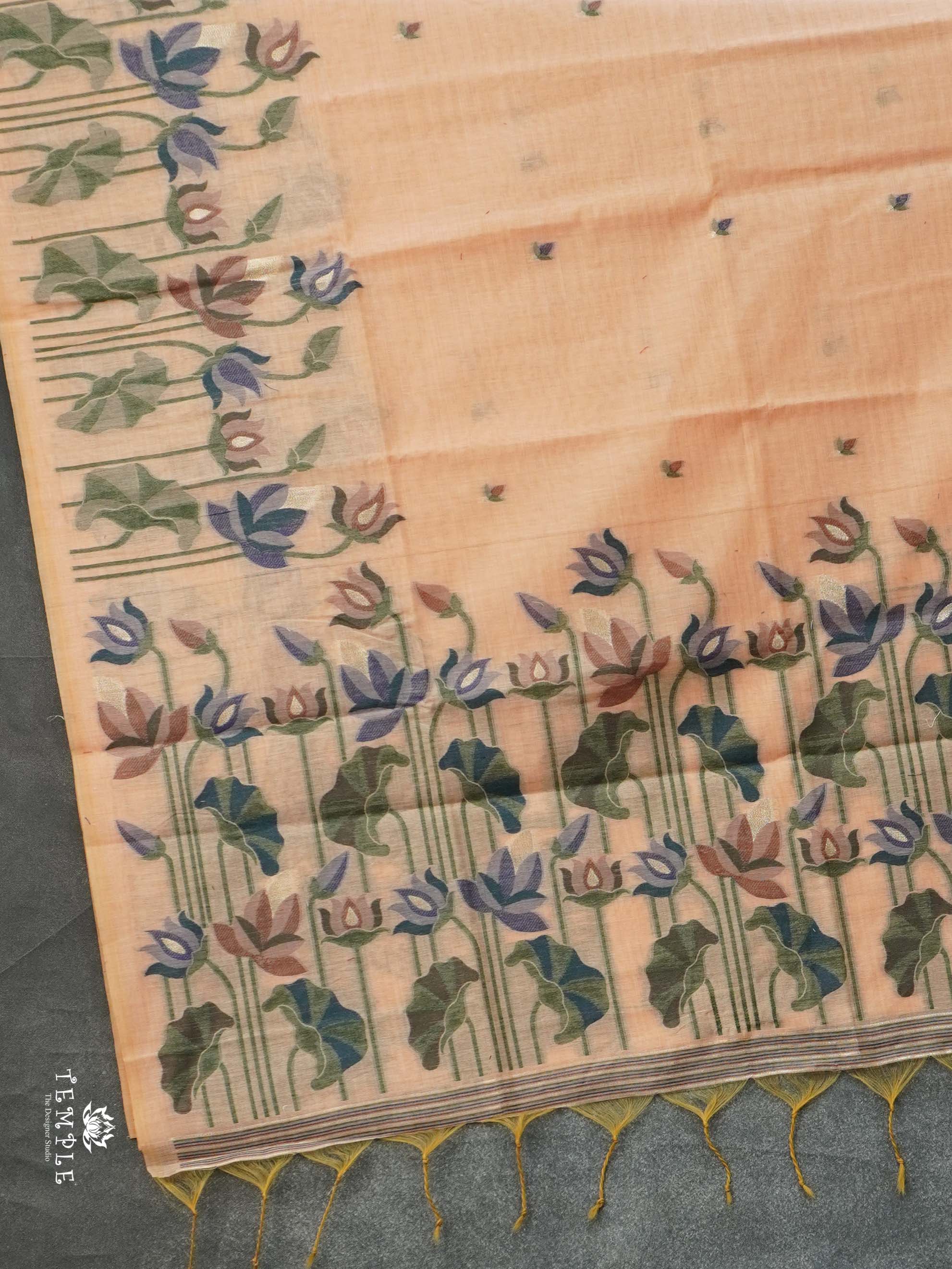 Jamdhani Design Munga Cotton Saree | TTDS2204