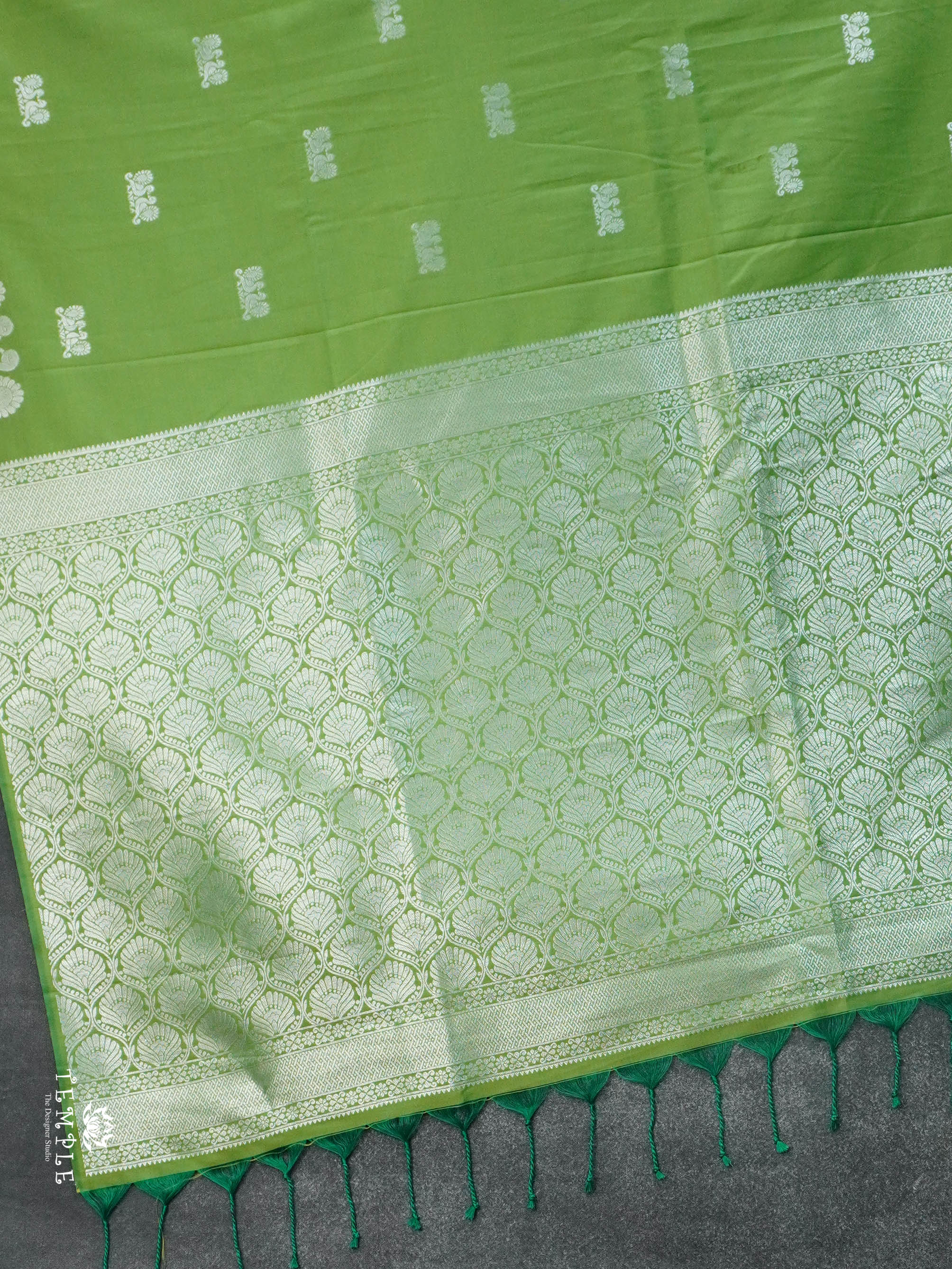 Semi Silk Saree with Peacock Design | TTDS2779