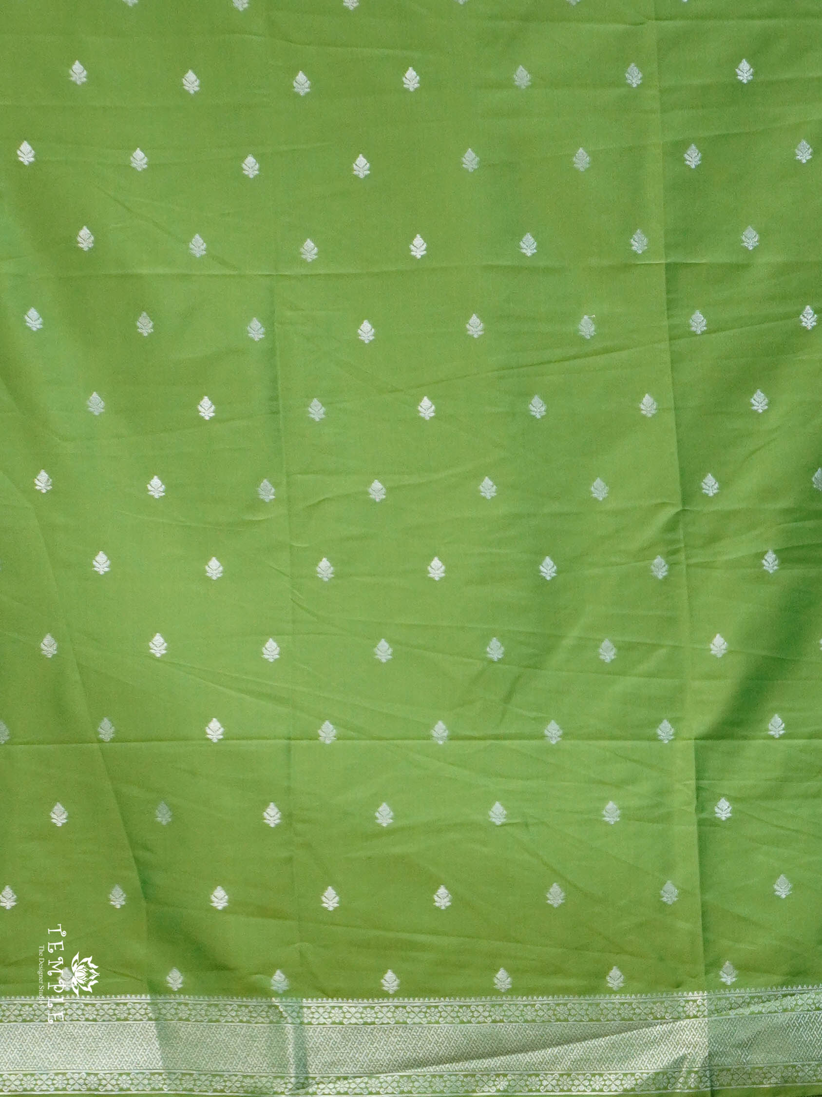 Semi Silk Saree with Peacock Design | TTDS2779